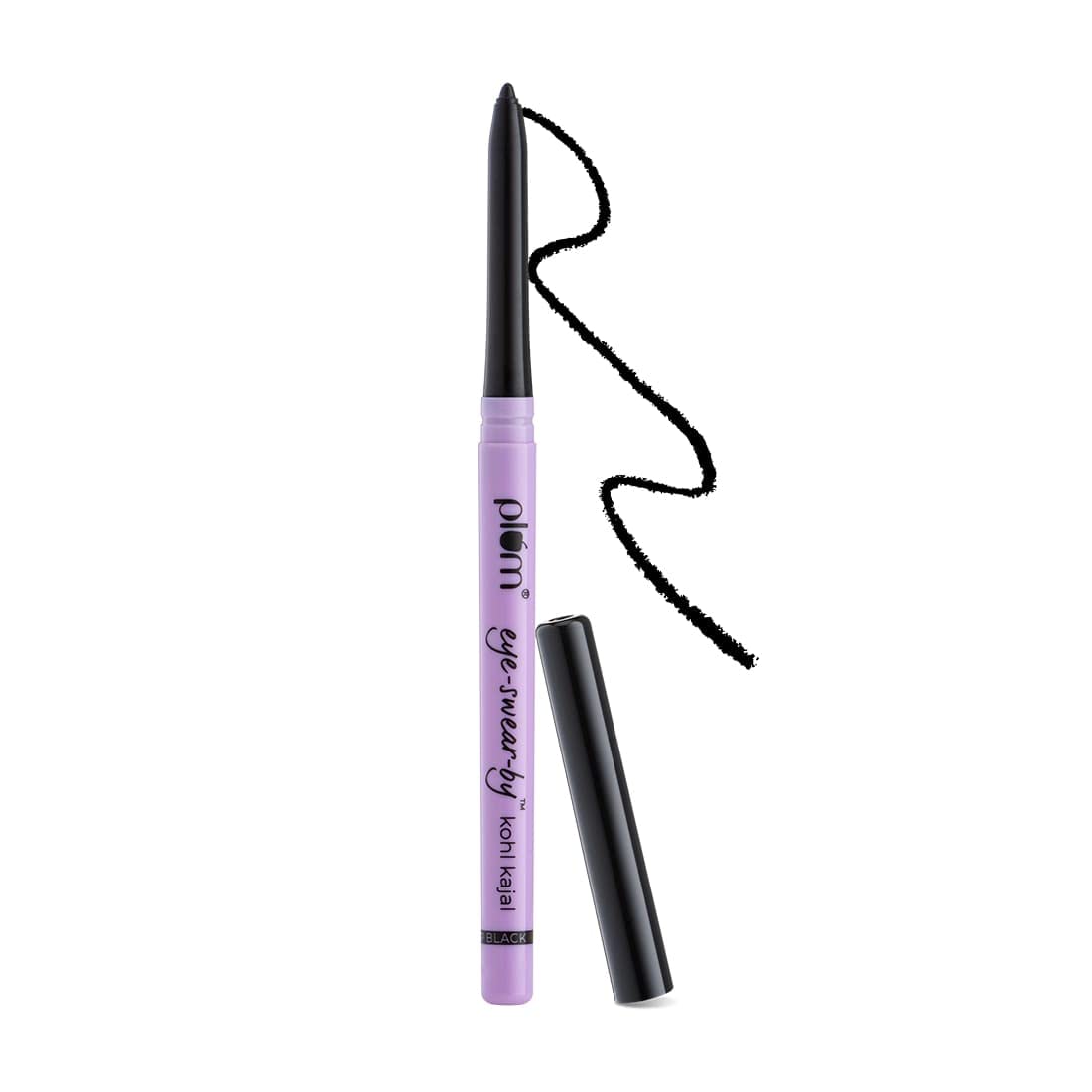 Plum Eye-Swear by Kohl Kajal Deep Black, 0.35 gm, Pack of 1 Plum Eye-Swear by Kohl Kajal Deep Black, 0.35 gm, Pack of 1