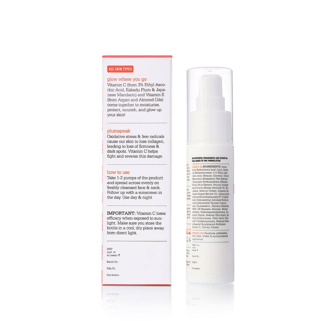 Plum 3% Vitamin C Moisturizer with Mandarin, 50 ml, Pack of 1 Plum 3% Vitamin C Moisturizer with Mandarin, 50 ml, Pack of 1