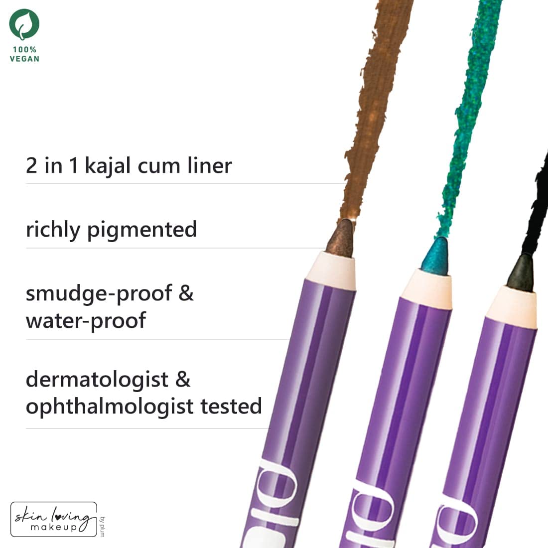 Plum Naturstudio All-Day-Wear Kohl Kajal, 1.2 gm, Pack of 1 Plum Naturstudio All-Day-Wear Kohl Kajal, 1.2 gm, Pack of 1