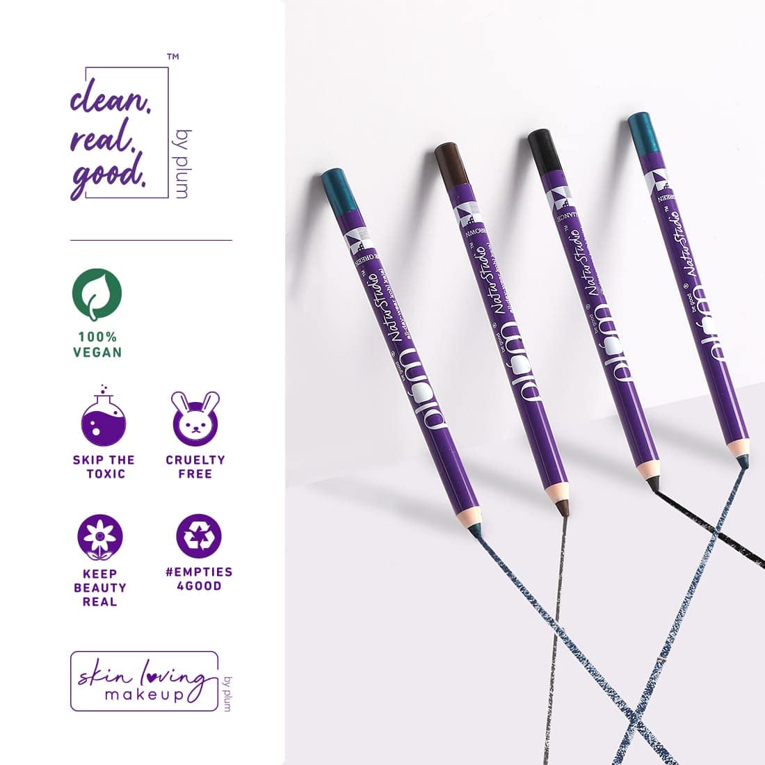 Plum Naturstudio All-Day-Wear Kohl Kajal, 1.2 gm, Pack of 1 Plum Naturstudio All-Day-Wear Kohl Kajal, 1.2 gm, Pack of 1