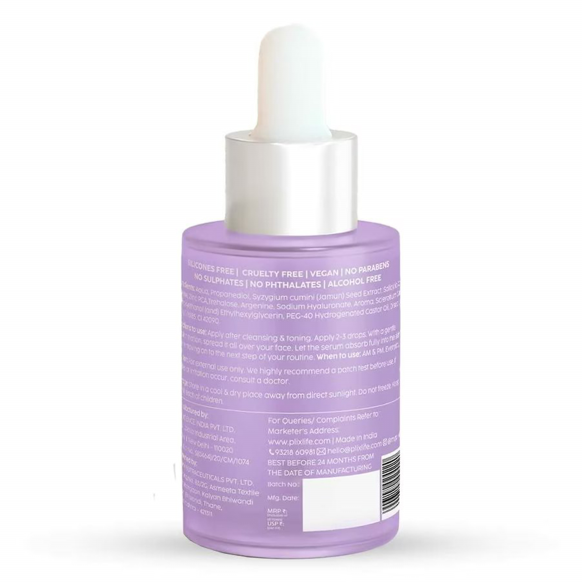 Plix Jamun Active Acne Control Dewy Serum 30 ml | 2% Salicylic Acid, Zinc, Caffiene | Reduces Acne, Excess Oil | For Acne Prone Skin, Pack of 1 Plix Jamun Active Acne Control Dewy Serum 30 ml | 2% Salicylic Acid, Zinc, Caffiene | Reduces Acne, Excess Oil | For Acne Prone Skin, Pack of 1