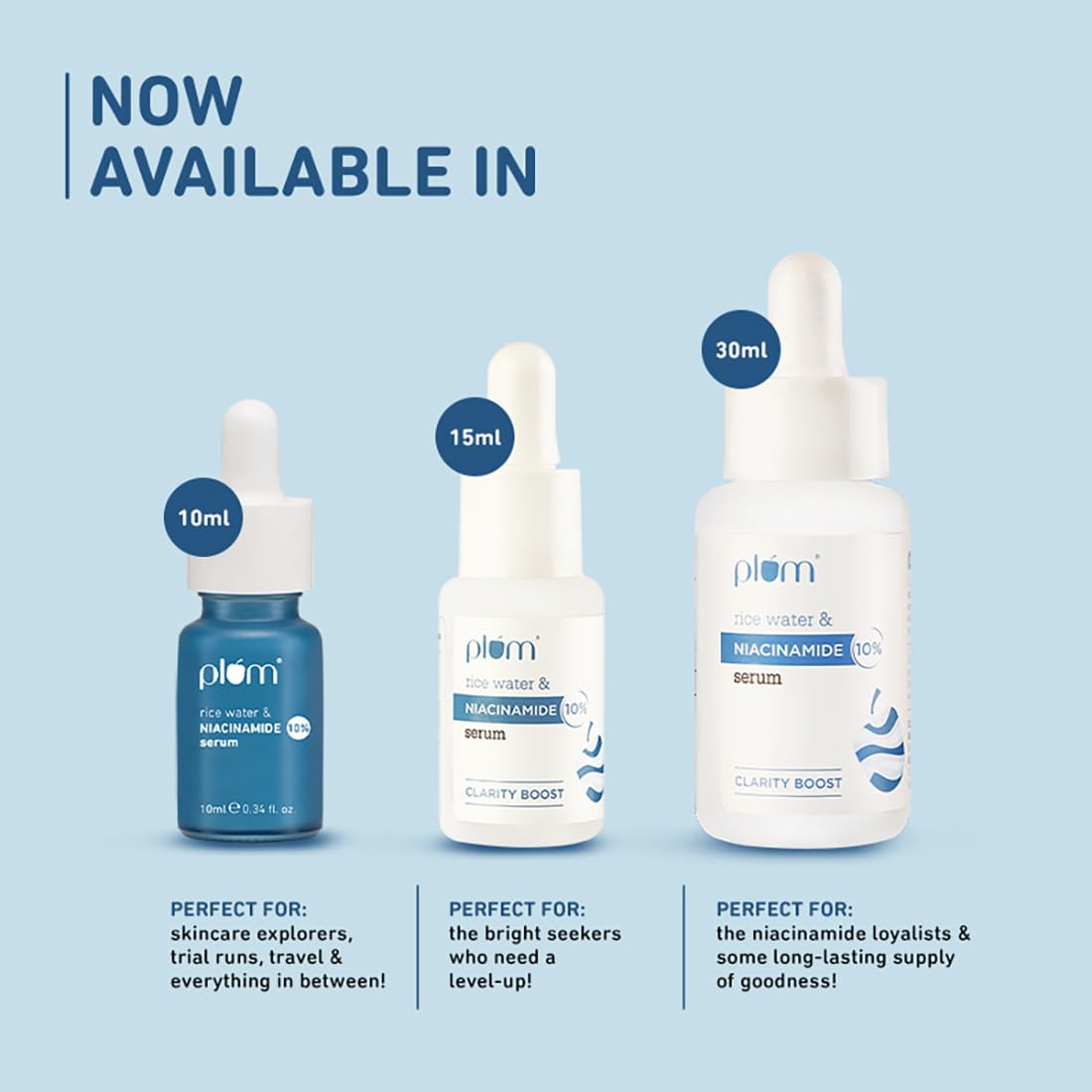 Plum Rice Water & 10% Niacinamide Serum, 15 ml, Pack of 1 Plum Rice Water & 10% Niacinamide Serum, 15 ml, Pack of 1