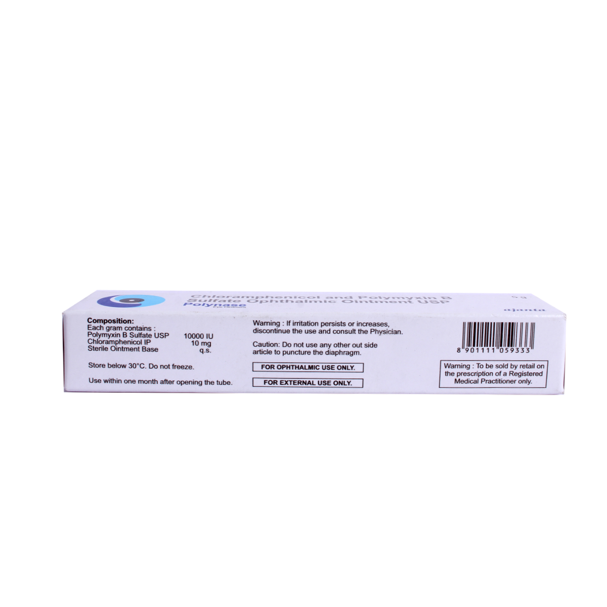 Polynase Eye Ointment 5gm, Pack of 1 Polynase Eye Ointment 5gm, Pack of 1