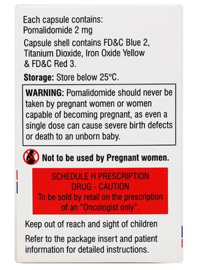 Pomalid 2 mg Capsule 21's, Pack of 1 Capsule Pomalid 2 mg Capsule 21's, Pack of 1 Capsule