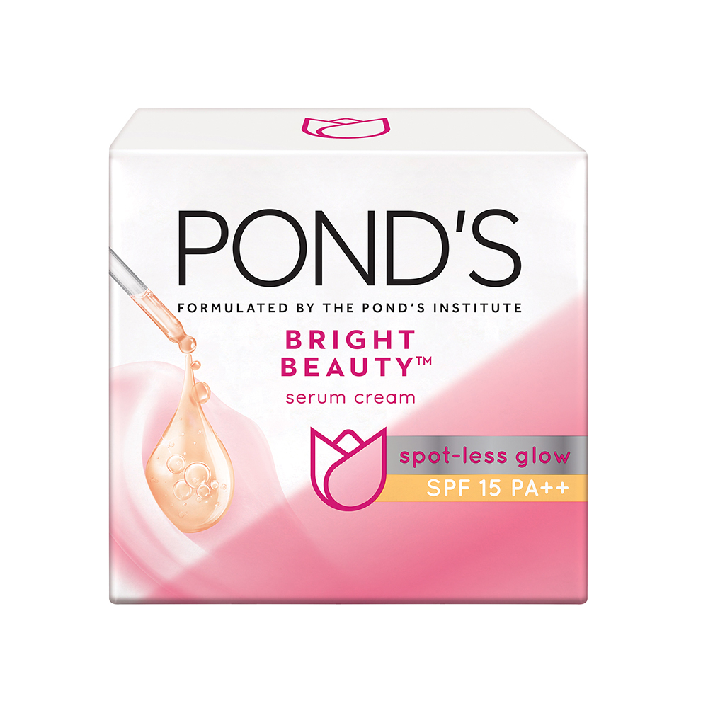 Pond's Bright Beauty SPF15 PA++ Spot-less Day Cream, 50 gm, Pack of 1 Pond's Bright Beauty SPF15 PA++ Spot-less Day Cream, 50 gm, Pack of 1