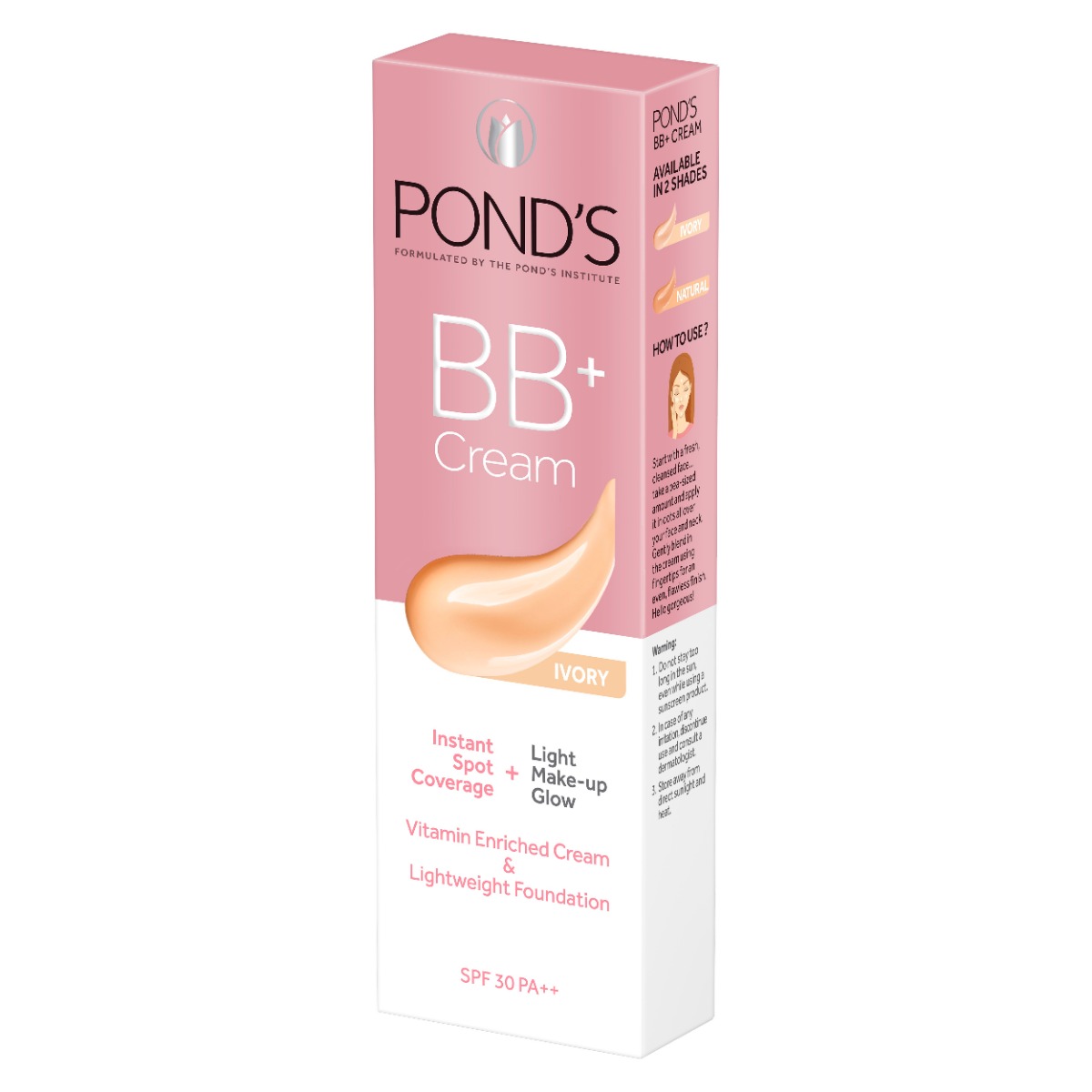 Pond's BB+ SPF 30 PA++ Ivory Cream, 18 gm, Pack of 1 Pond's BB+ SPF 30 PA++ Ivory Cream, 18 gm, Pack of 1