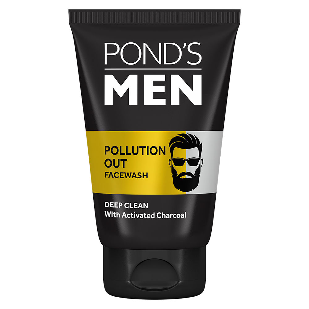 Pond's Men Pollution Out Face Wash 50 gm | With Activated Charcoal | Removes Pollutant & Dirt | Deeply Cleanses Skin | For Men Only, Pack of 1 Pond's Men Pollution Out Face Wash 50 gm | With Activated Charcoal | Removes Pollutant & Dirt | Deeply Cleanses Skin | For Men Only, Pack of 1