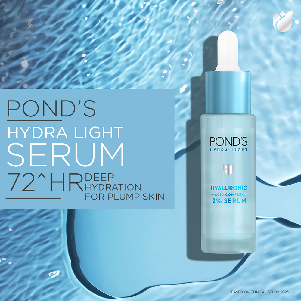 Pond's Hydralight Hyaluronic Acid 2% Serum, 28 ml, Pack of 1 Pond's Hydralight Hyaluronic Acid 2% Serum, 28 ml, Pack of 1