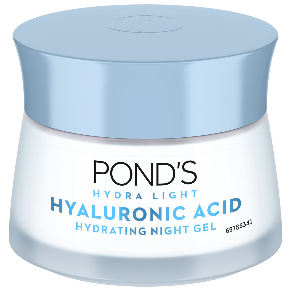 Pond's Hydralight Hyaluronic Acid Hydrating Night Gel 50 gm | Hyaluronic Acid & Pentavitin | Plumps Skin For 72 Hrs | Reduces Moisture Loss, Pack of 1 Pond's Hydralight Hyaluronic Acid Hydrating Night Gel 50 gm | Hyaluronic Acid & Pentavitin | Plumps Skin For 72 Hrs | Reduces Moisture Loss, Pack of 1