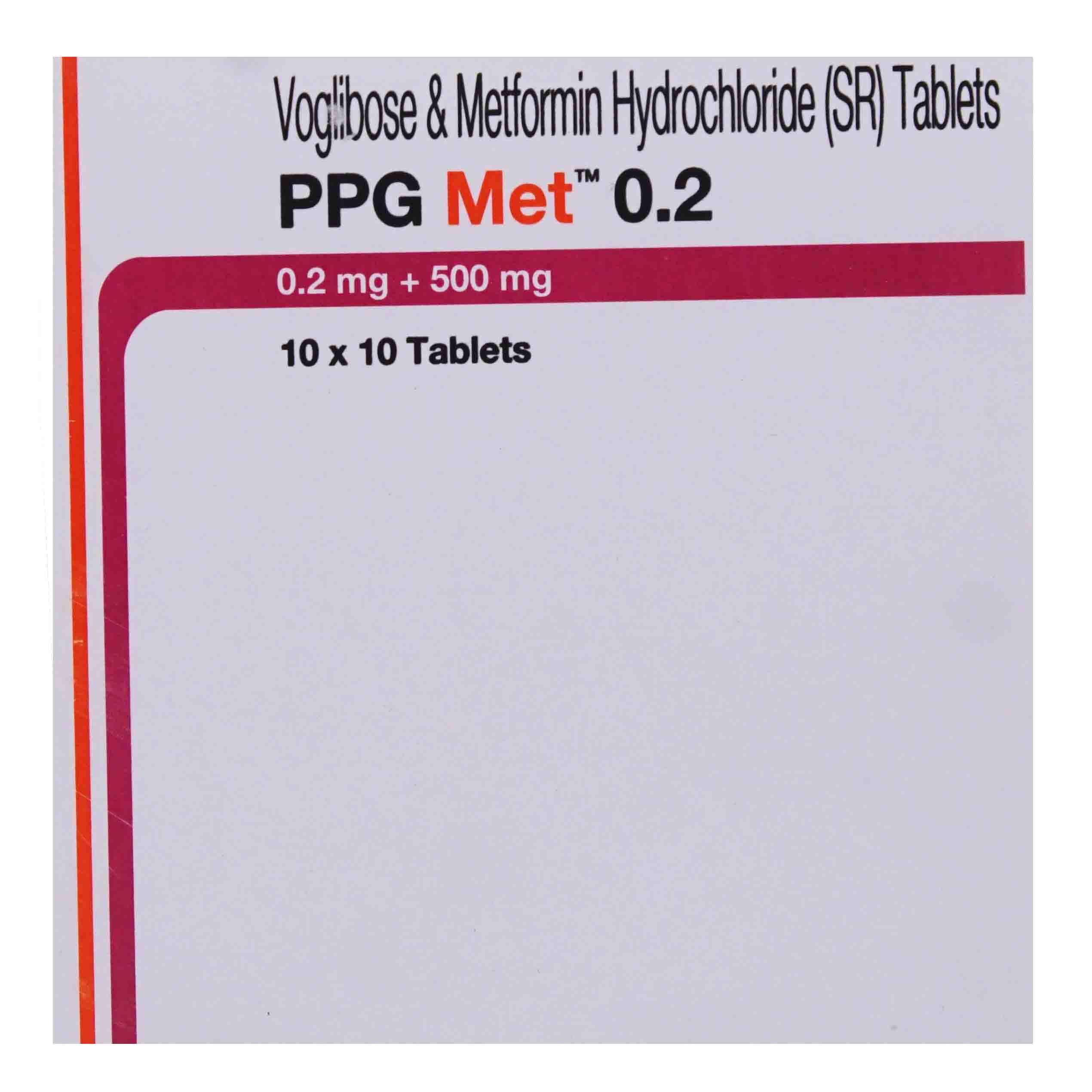 PPG Met 0.2 Tablet 10's, Pack of 10 PPG Met 0.2 Tablet 10's, Pack of 10