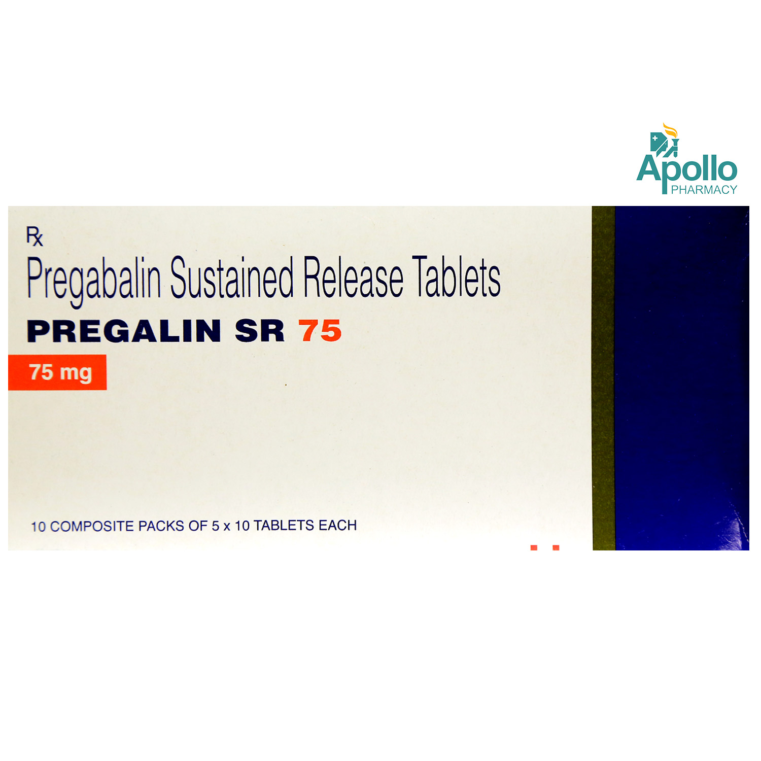 Buy Pregalin SR 75 Tablet 10's Online