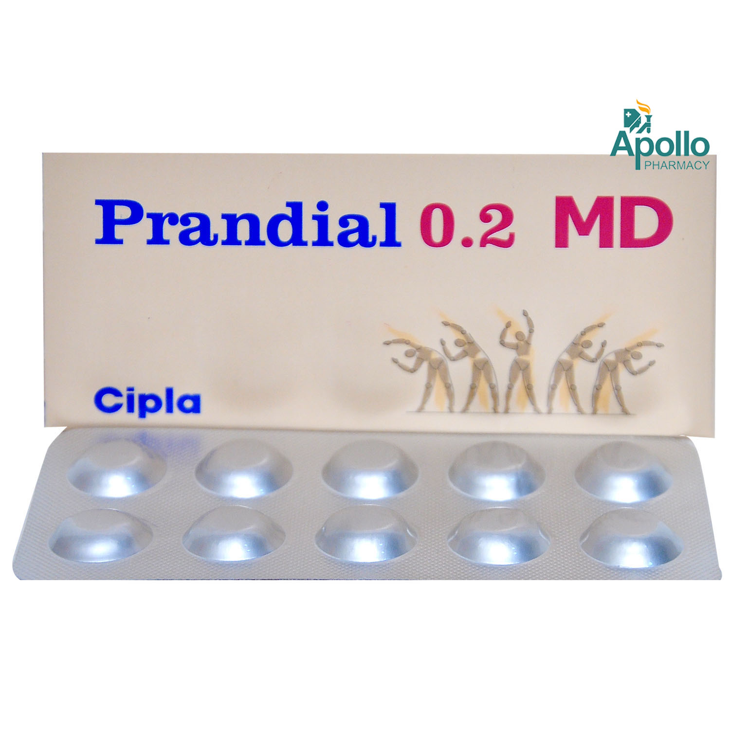 Prandial 0.2 MD Tablet 10's Prandial 0.2 MD Tablet 10's