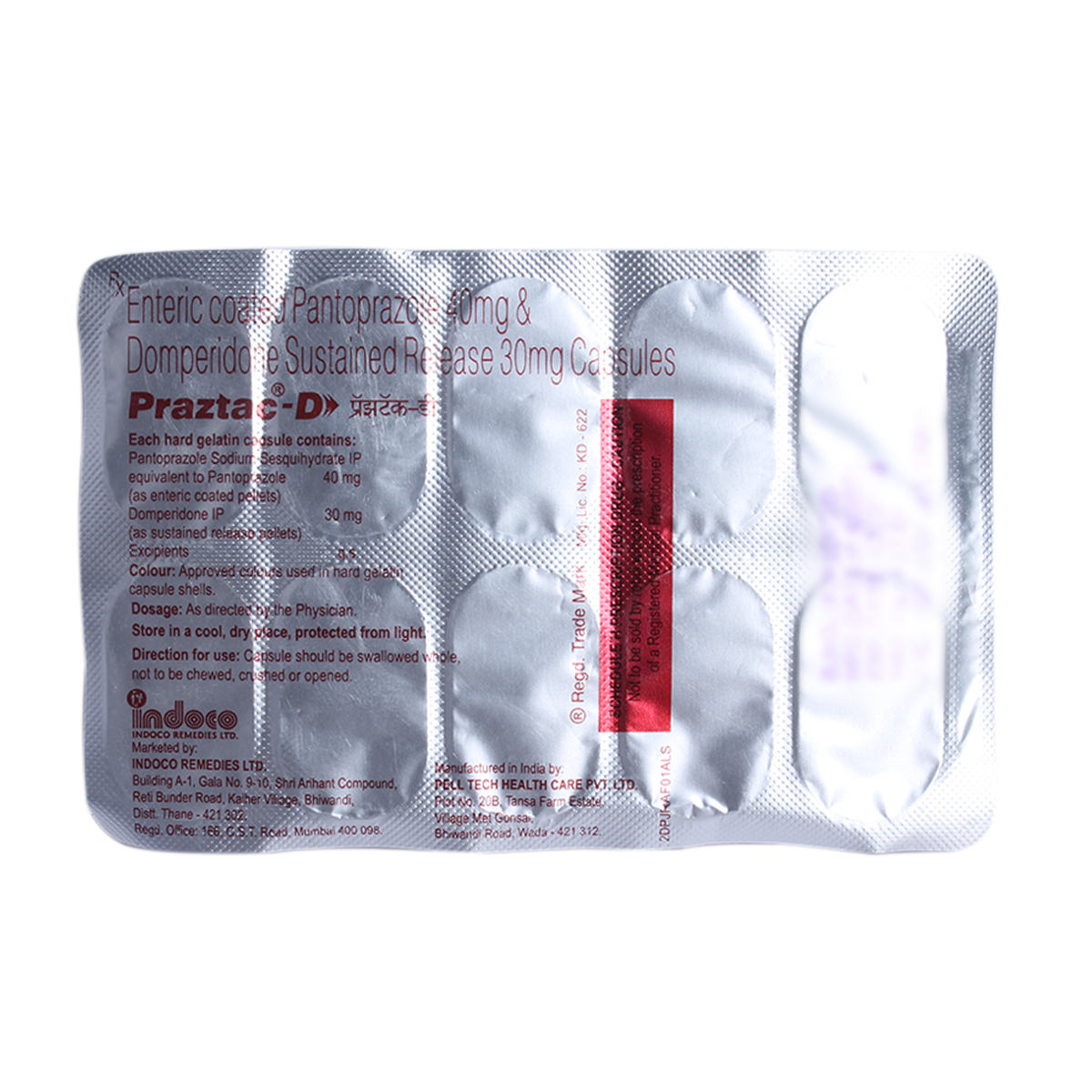 Praztac D Capsule 10's, Pack of 10 CapsuleS Praztac D Capsule 10's, Pack of 10 CapsuleS