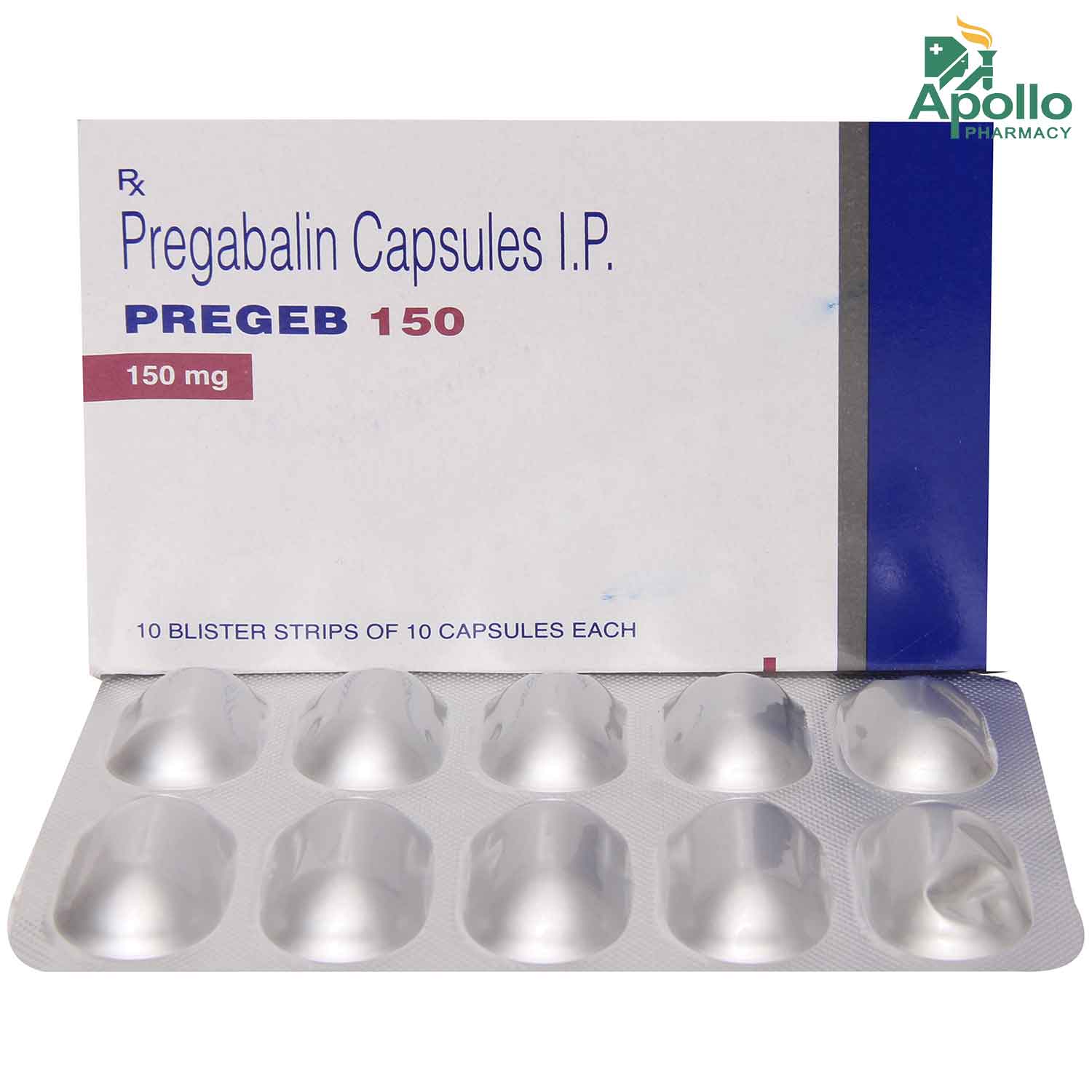 Pregeb 150 Capsule 10's, Pack of 10 TABLETS Pregeb 150 Capsule 10's, Pack of 10 TABLETS