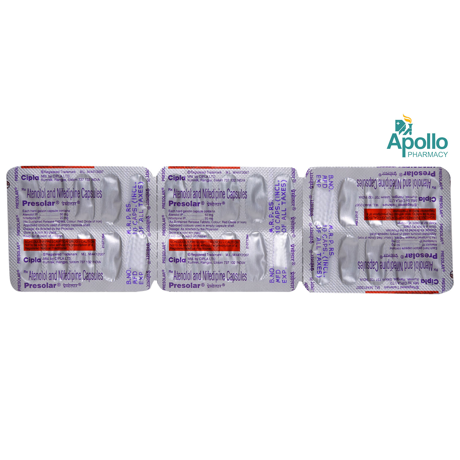 Presolar Capsule 10's, Pack of 10 CapsuleS Presolar Capsule 10's, Pack of 10 CapsuleS