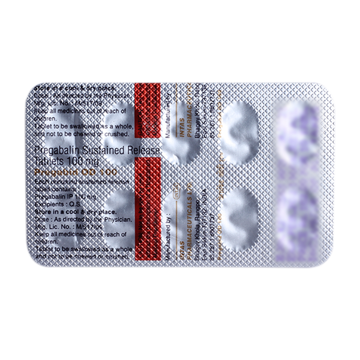 Pregabid Od 100mg Tablet 10's, Pack of 10 TabletS Pregabid Od 100mg Tablet 10's, Pack of 10 TabletS