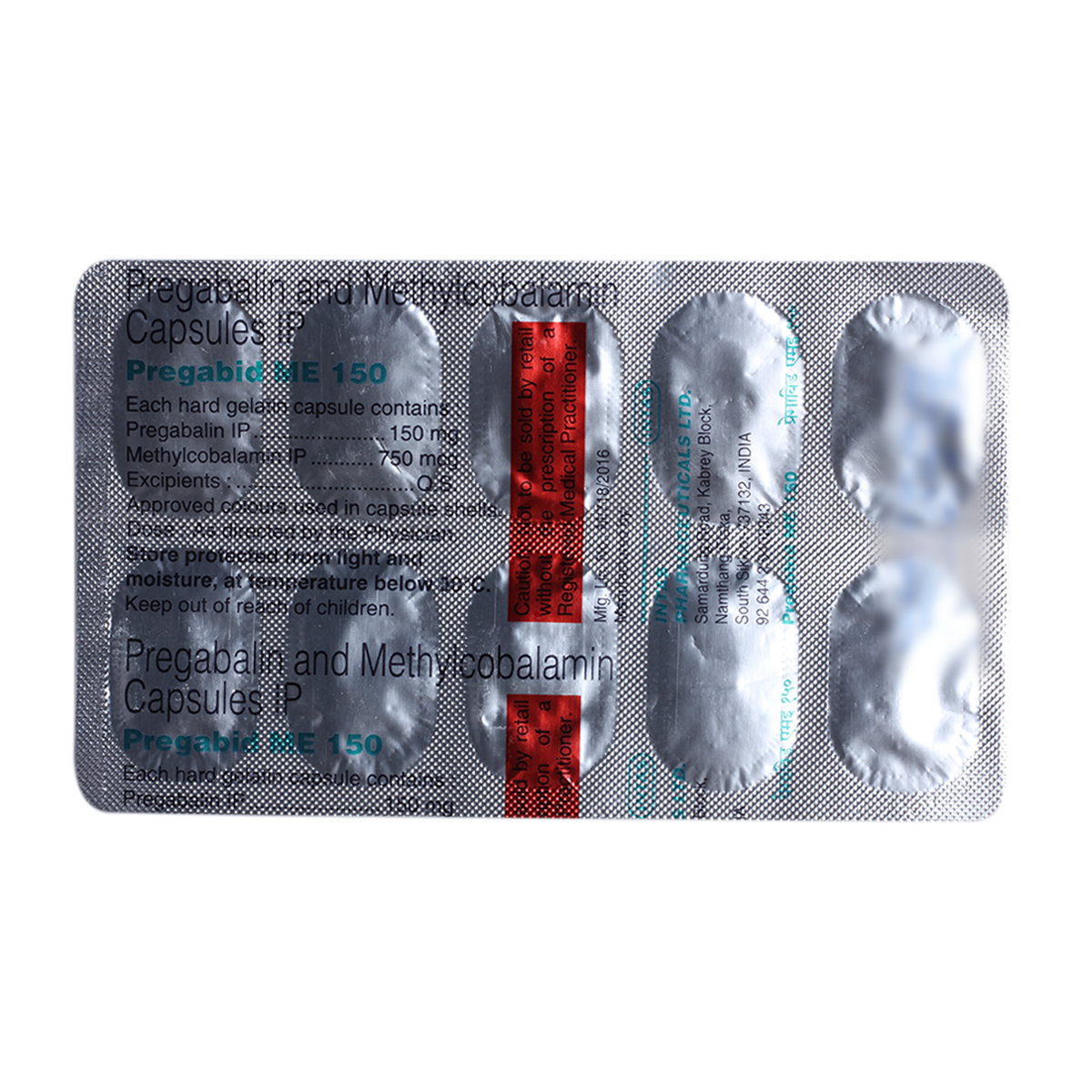 Pregabid ME 150 Capsule 10's, Pack of 10 Pregabid ME 150 Capsule 10's, Pack of 10