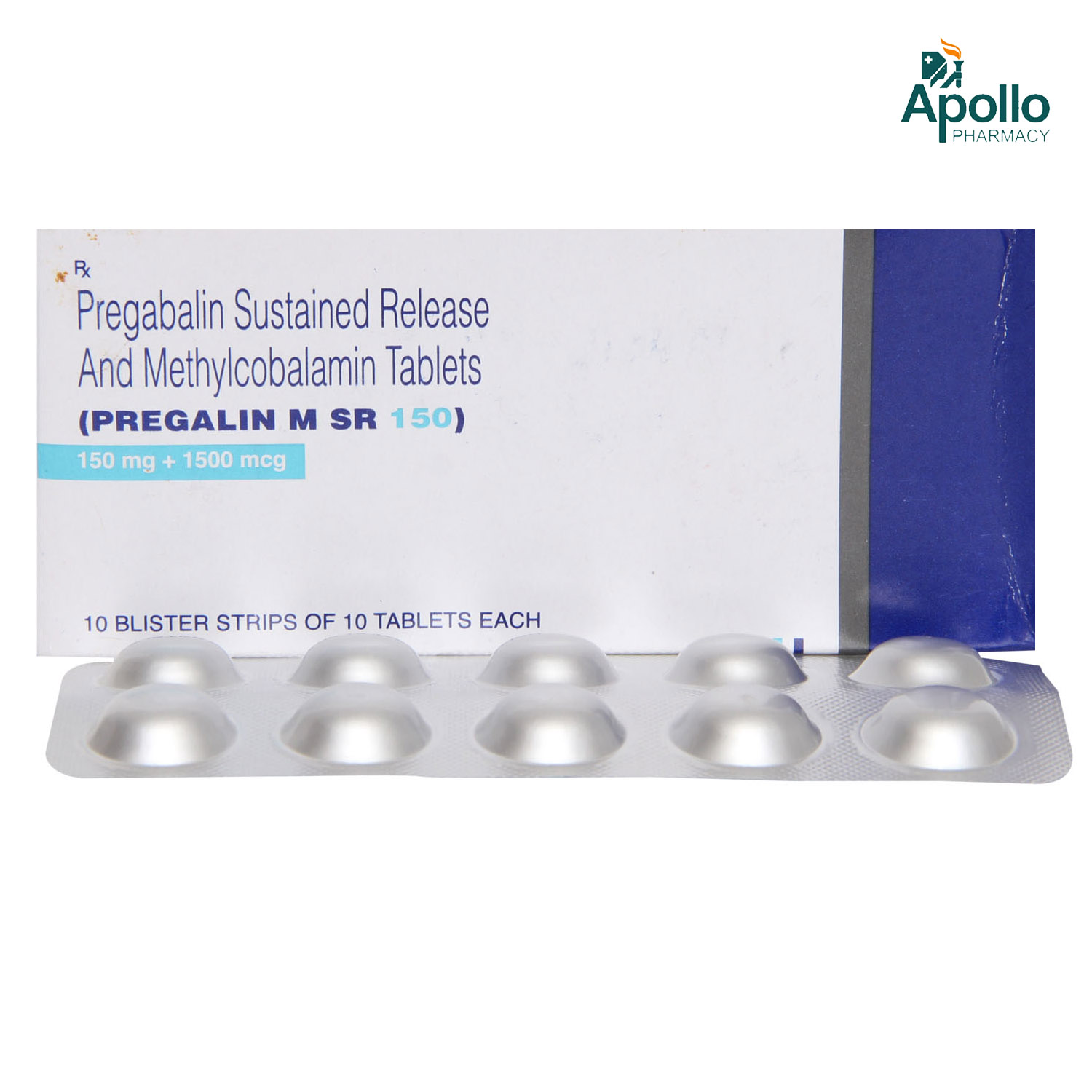 Pregalin M SR 150 Tablet 10's, Pack of 10 Pregalin M SR 150 Tablet 10's, Pack of 10