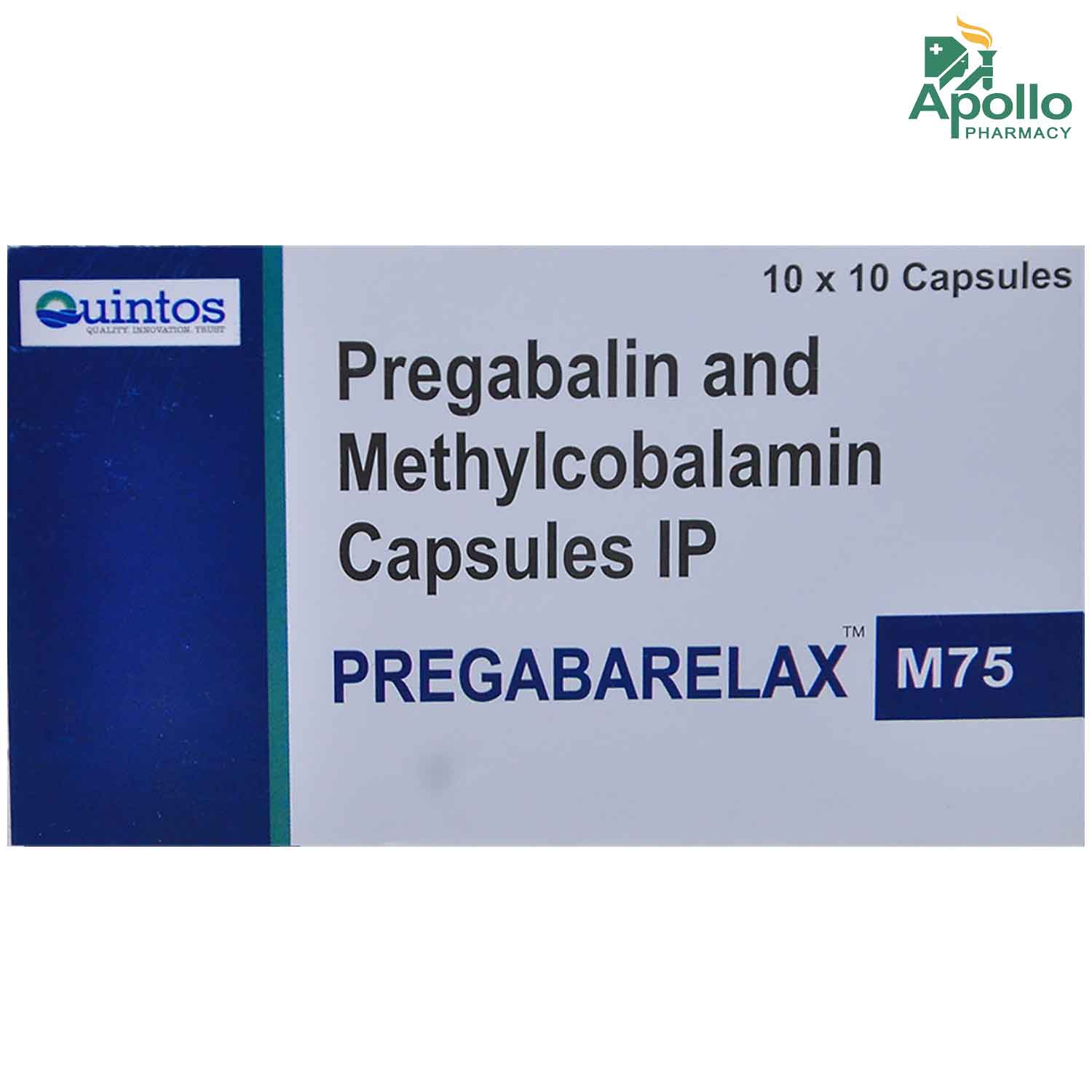 Pregabarelax M75 Capsule 10's, Pack of 10 CAPSULES Pregabarelax M75 Capsule 10's, Pack of 10 CAPSULES