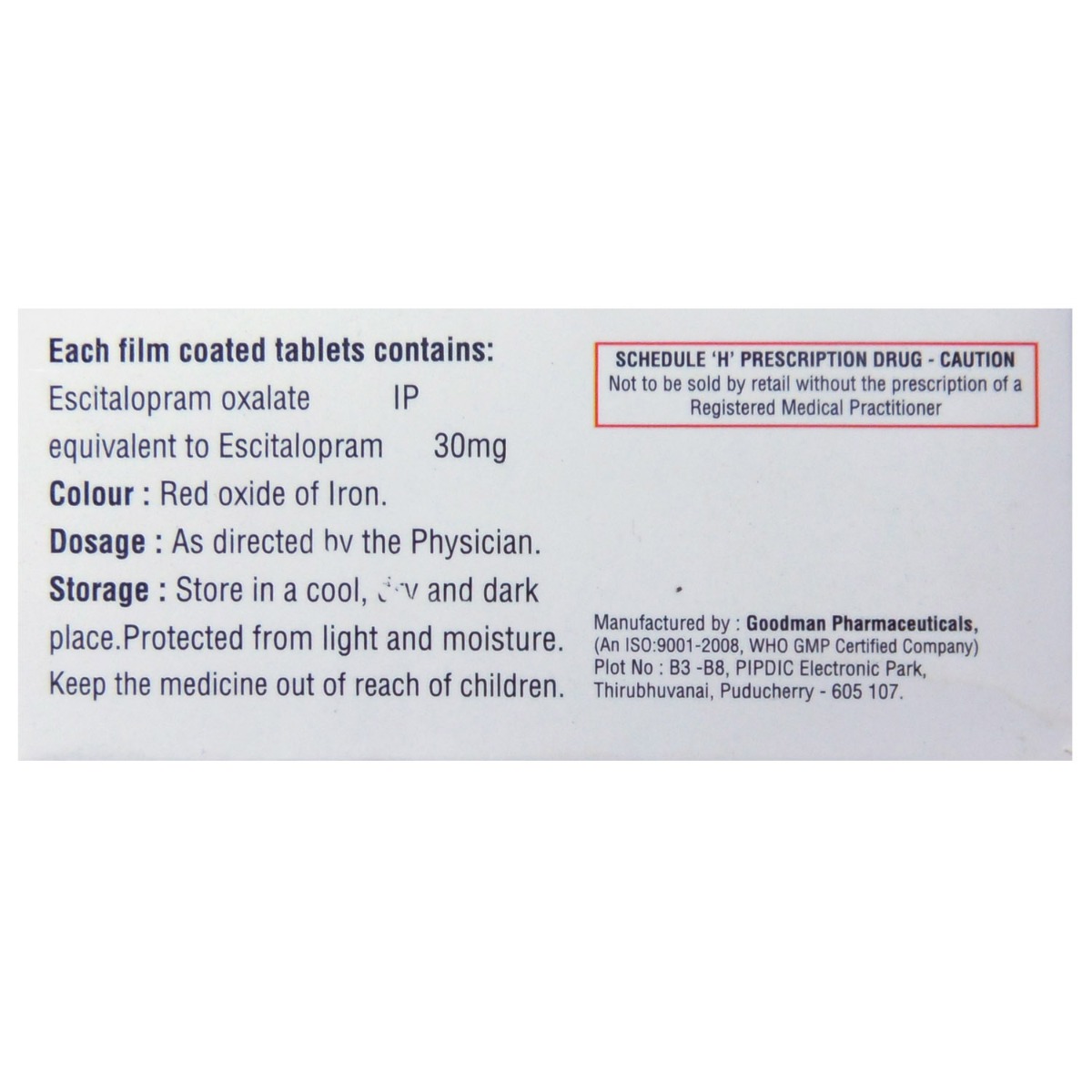 Pridep S 30 mg Tablet 10's, Pack of 10 TABLETS Pridep S 30 mg Tablet 10's, Pack of 10 TABLETS