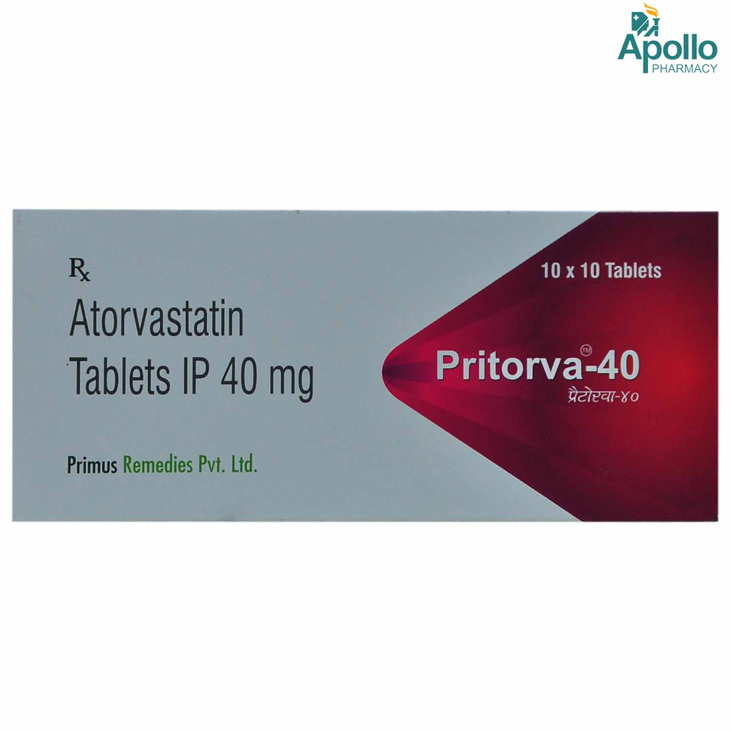 Pritorva 40 mg Tablet 10's, Pack of 10 TABLETS Pritorva 40 mg Tablet 10's, Pack of 10 TABLETS