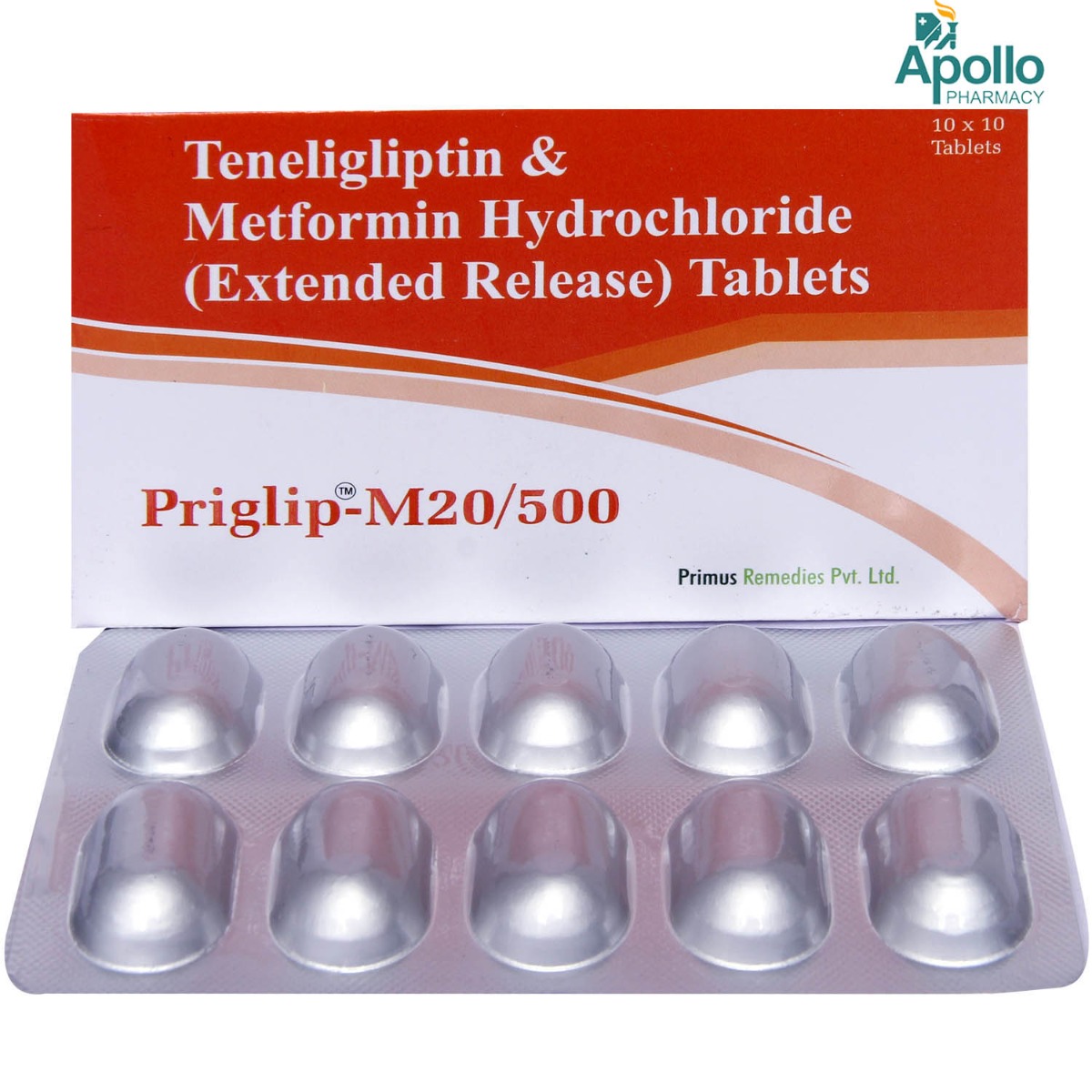 Priglip-M 20/500 Tablet 10's, Pack of 10 TABLETS Priglip-M 20/500 Tablet 10's, Pack of 10 TABLETS