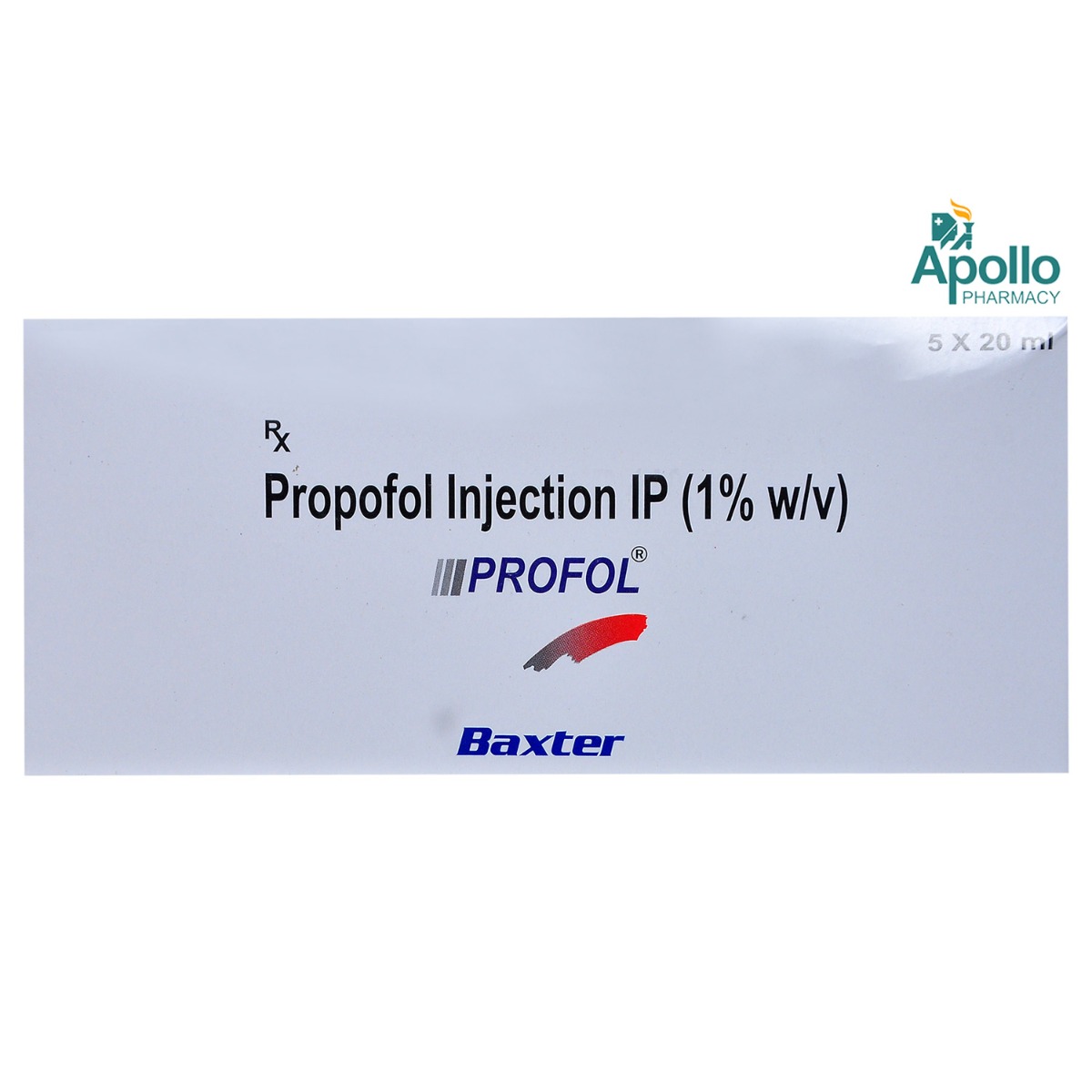 PROFOL INJECTION 1% 20ML, Pack of 1 Injection PROFOL INJECTION 1% 20ML, Pack of 1 Injection