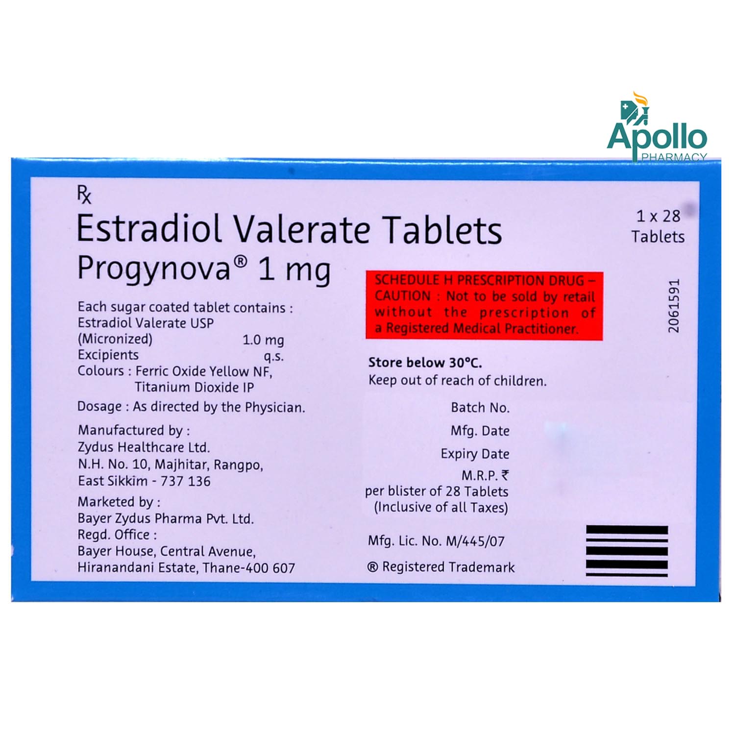 Progynova 1 mg Tablet 28's, Pack of 28 TABLETS Progynova 1 mg Tablet 28's, Pack of 28 TABLETS