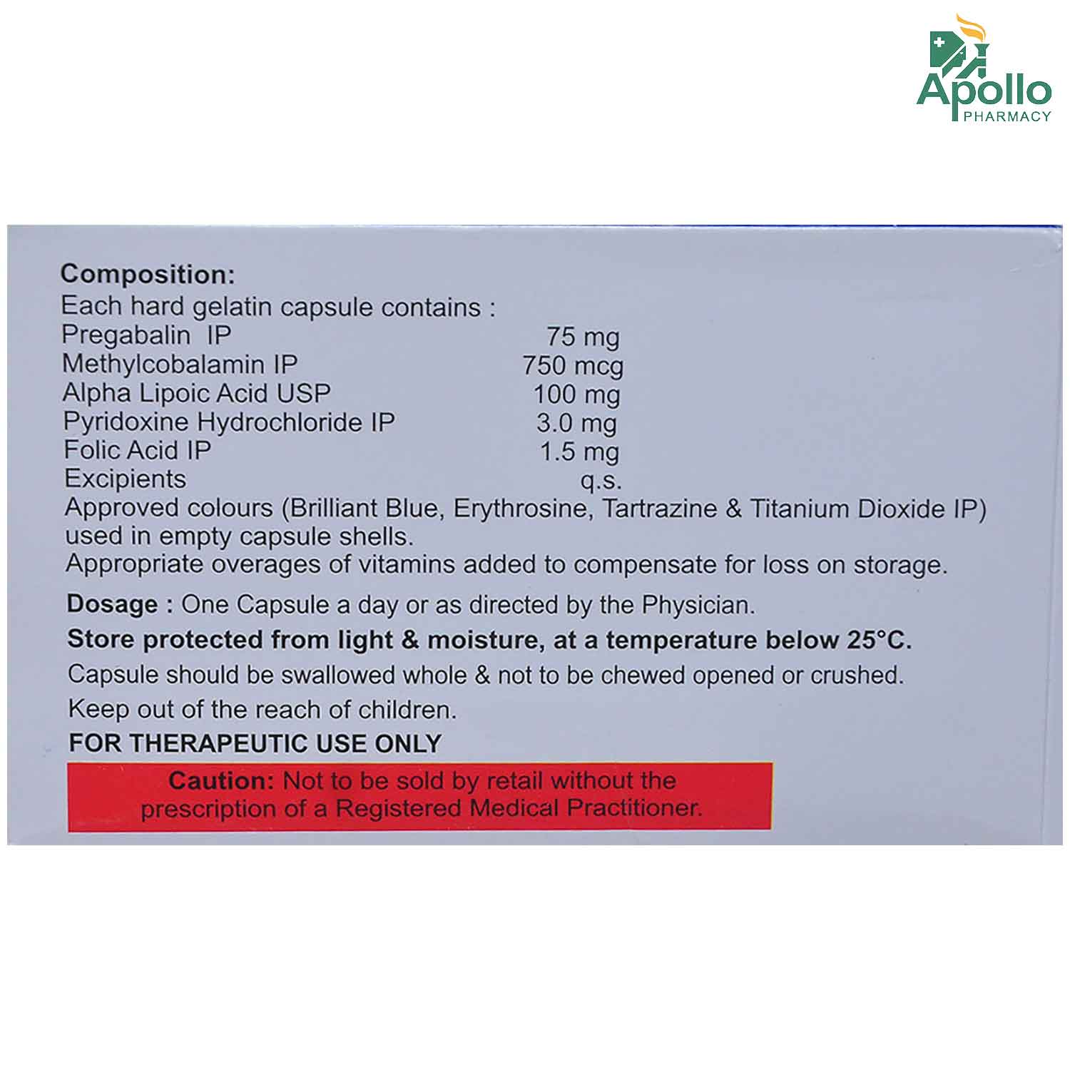 Pronova Capsule 10's, Pack of 10 CAPSULES Pronova Capsule 10's, Pack of 10 CAPSULES