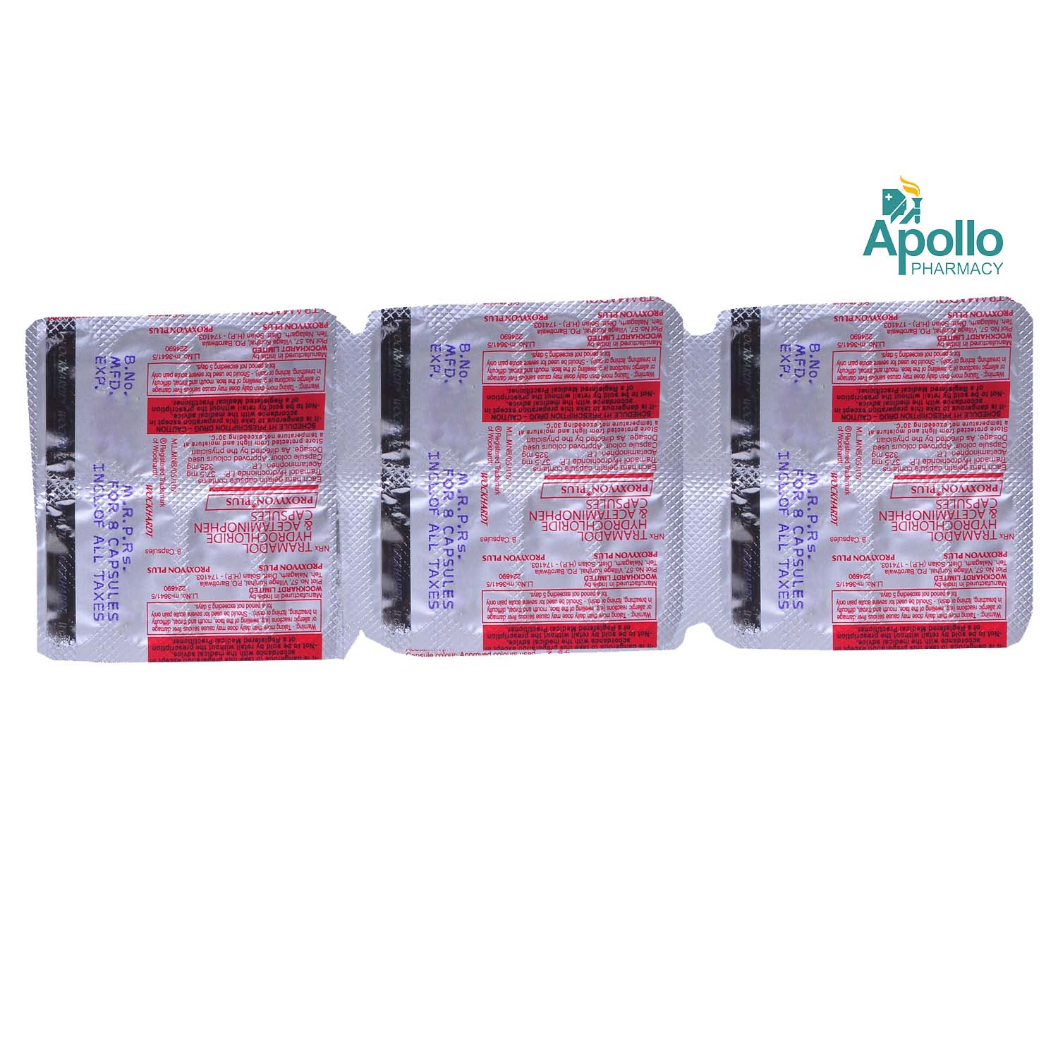 Proxyvon Plus Capsule 8's, Pack of 8 Proxyvon Plus Capsule 8's, Pack of 8