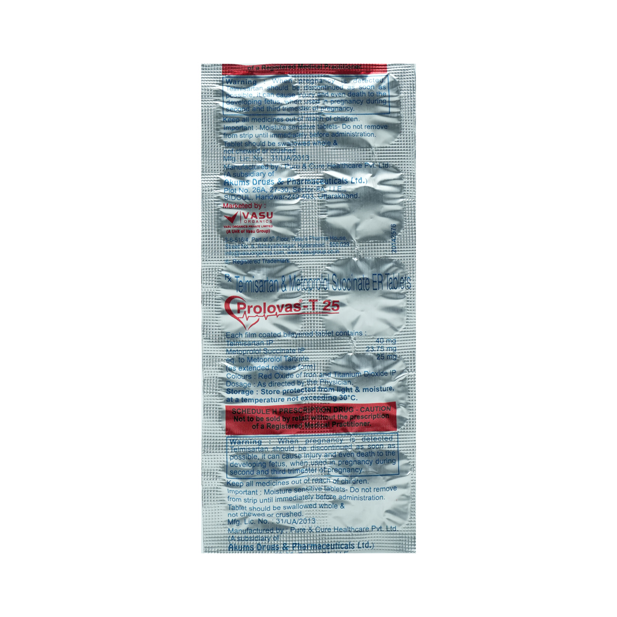 PROLOVAS T 25MG TABLET 10'S, Pack of 10 PROLOVAS T 25MG TABLET 10'S, Pack of 10