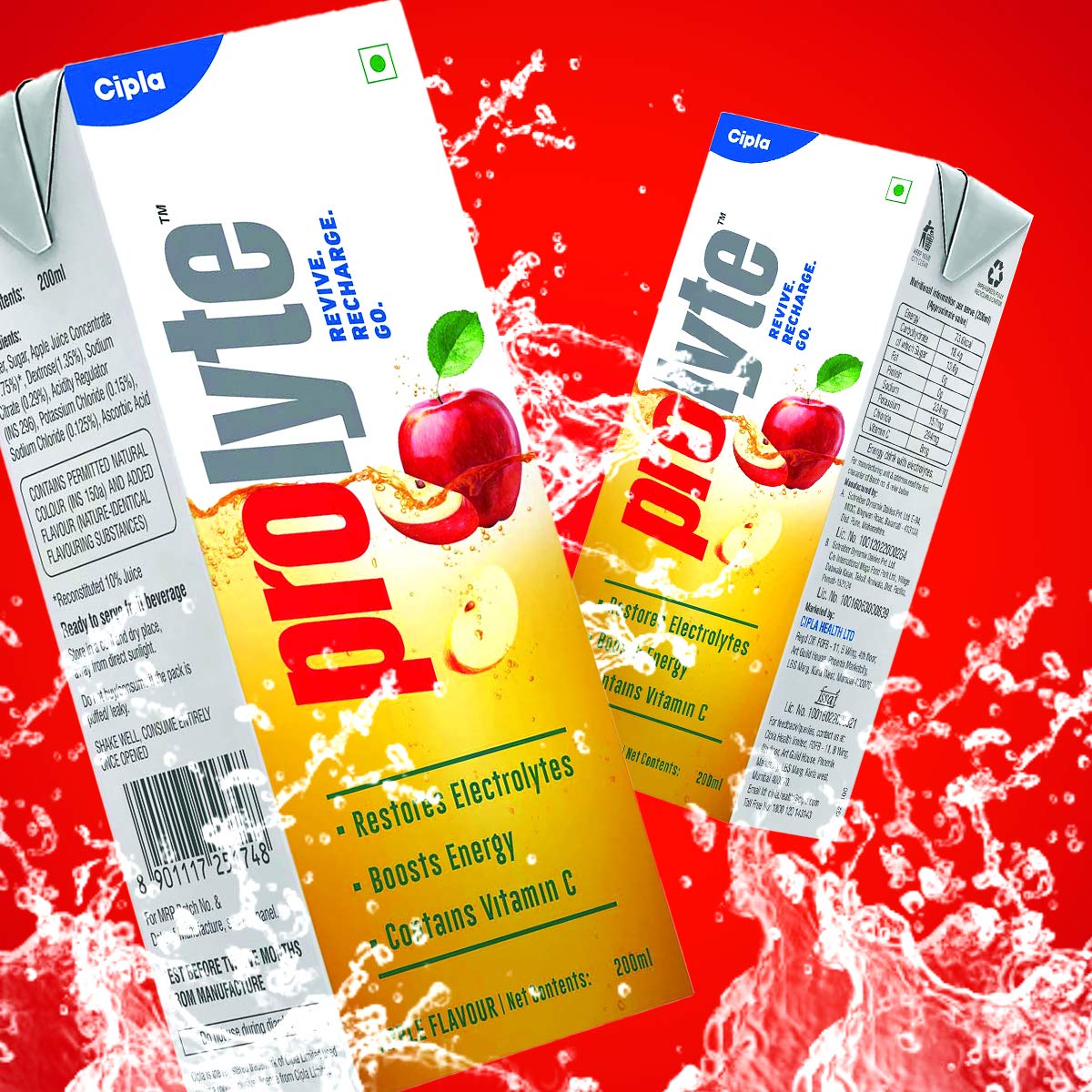 Prolyte Apple Flavour Energy Drink, 200 ml, Pack of 1 Prolyte Apple Flavour Energy Drink, 200 ml, Pack of 1