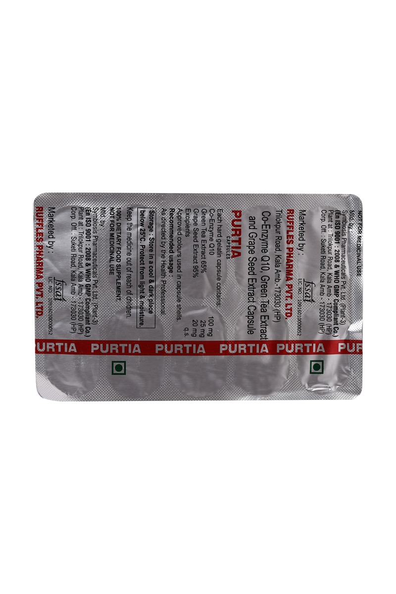 Purtia Capsule 10's, Pack of 10 CAPSULES Purtia Capsule 10's, Pack of 10 CAPSULES