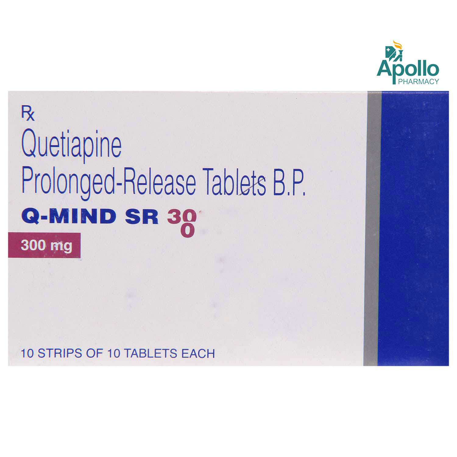 Q MIND SR 300MG TABLET, Pack of 10 TABLETS Q MIND SR 300MG TABLET, Pack of 10 TABLETS