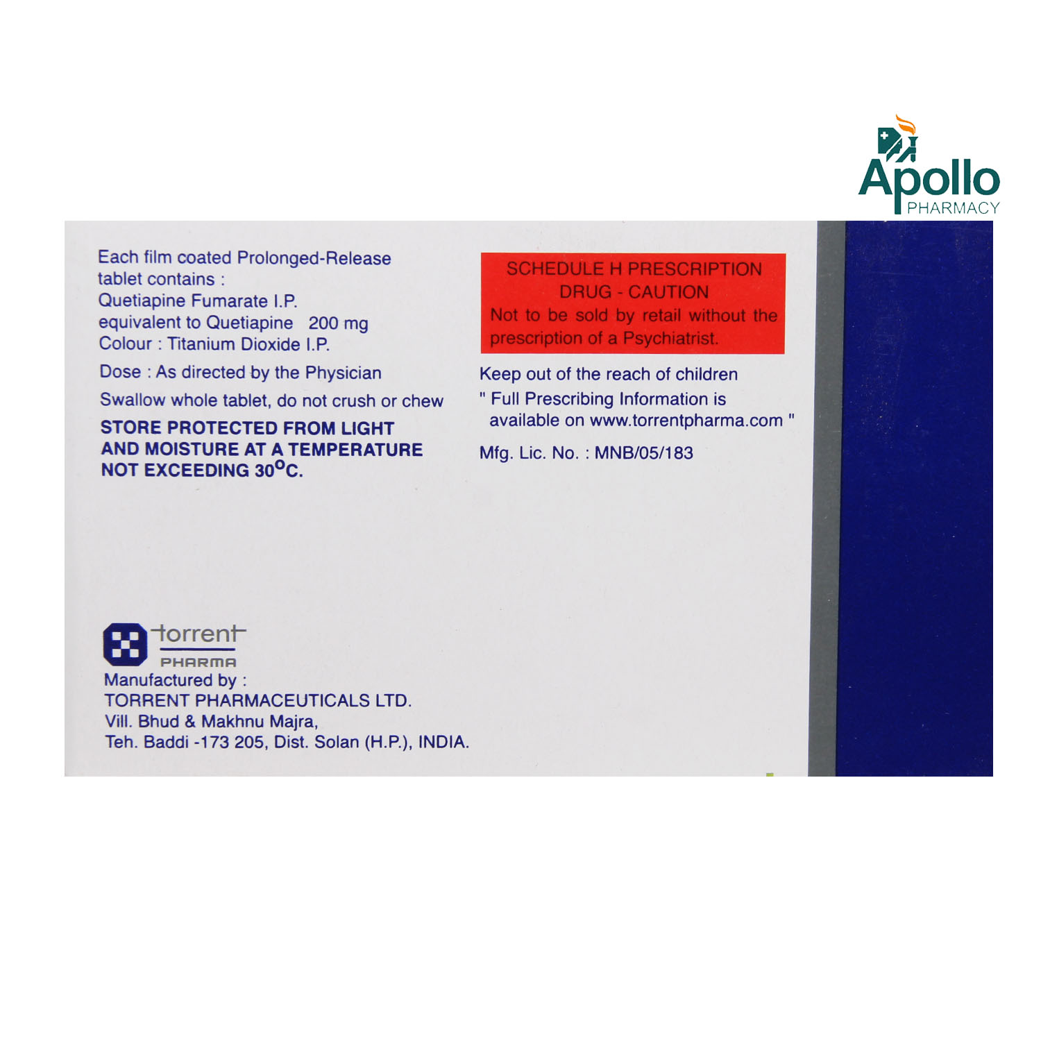 Q MIND SR 200MG TABLET, Pack of 10 TABLETS Q MIND SR 200MG TABLET, Pack of 10 TABLETS