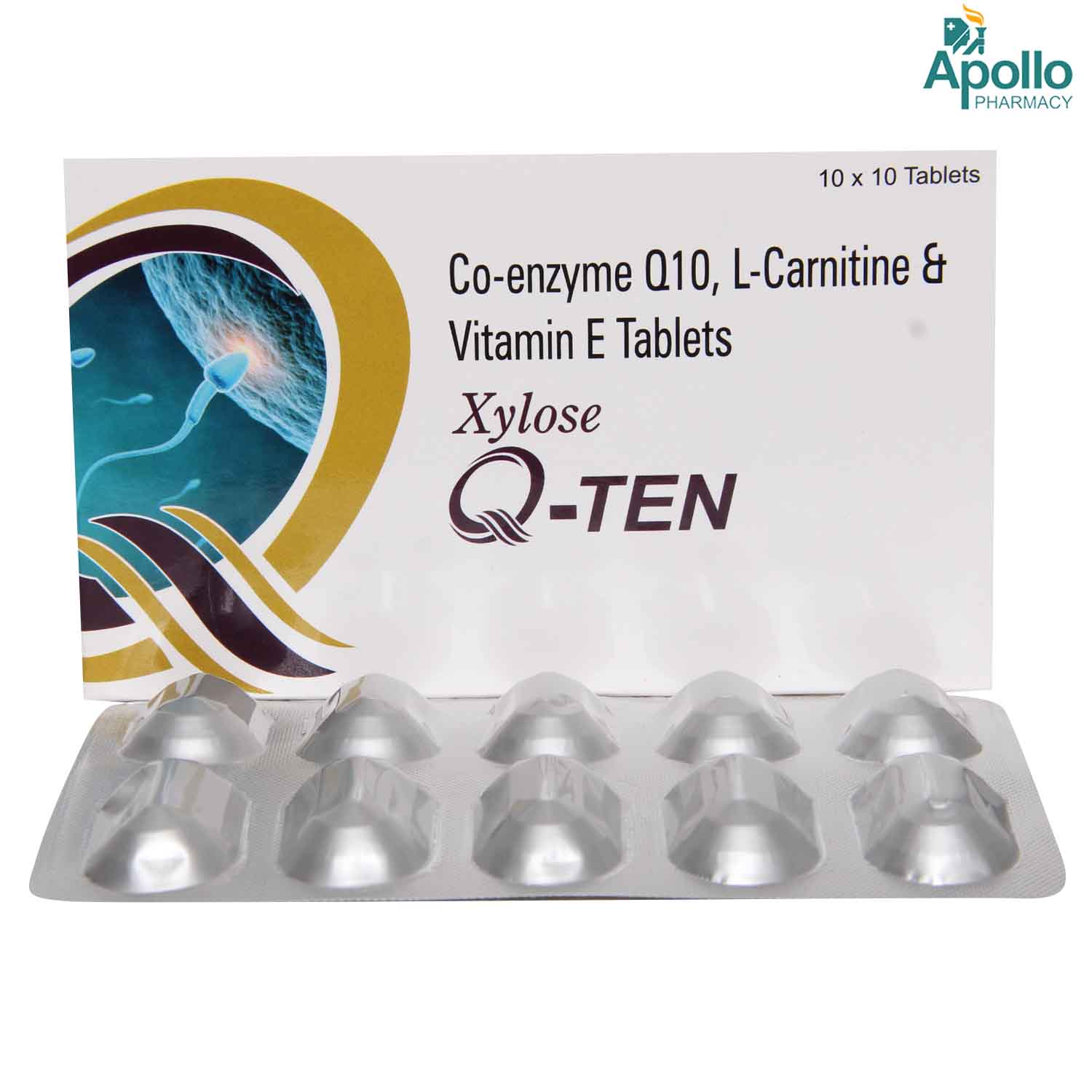 Q-Ten Tablet 10's, Pack of 10 CapsuleS Q-Ten Tablet 10's, Pack of 10 CapsuleS