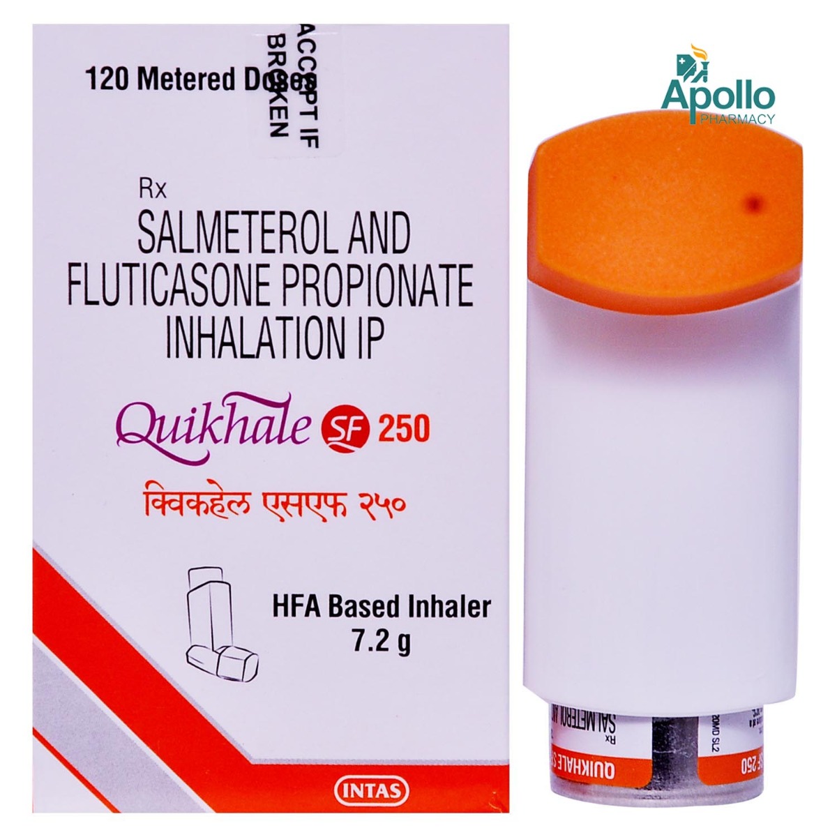 Quikhale SF 250 Inhaler 1's, Pack of 1 Quikhale SF 250 Inhaler 1's, Pack of 1