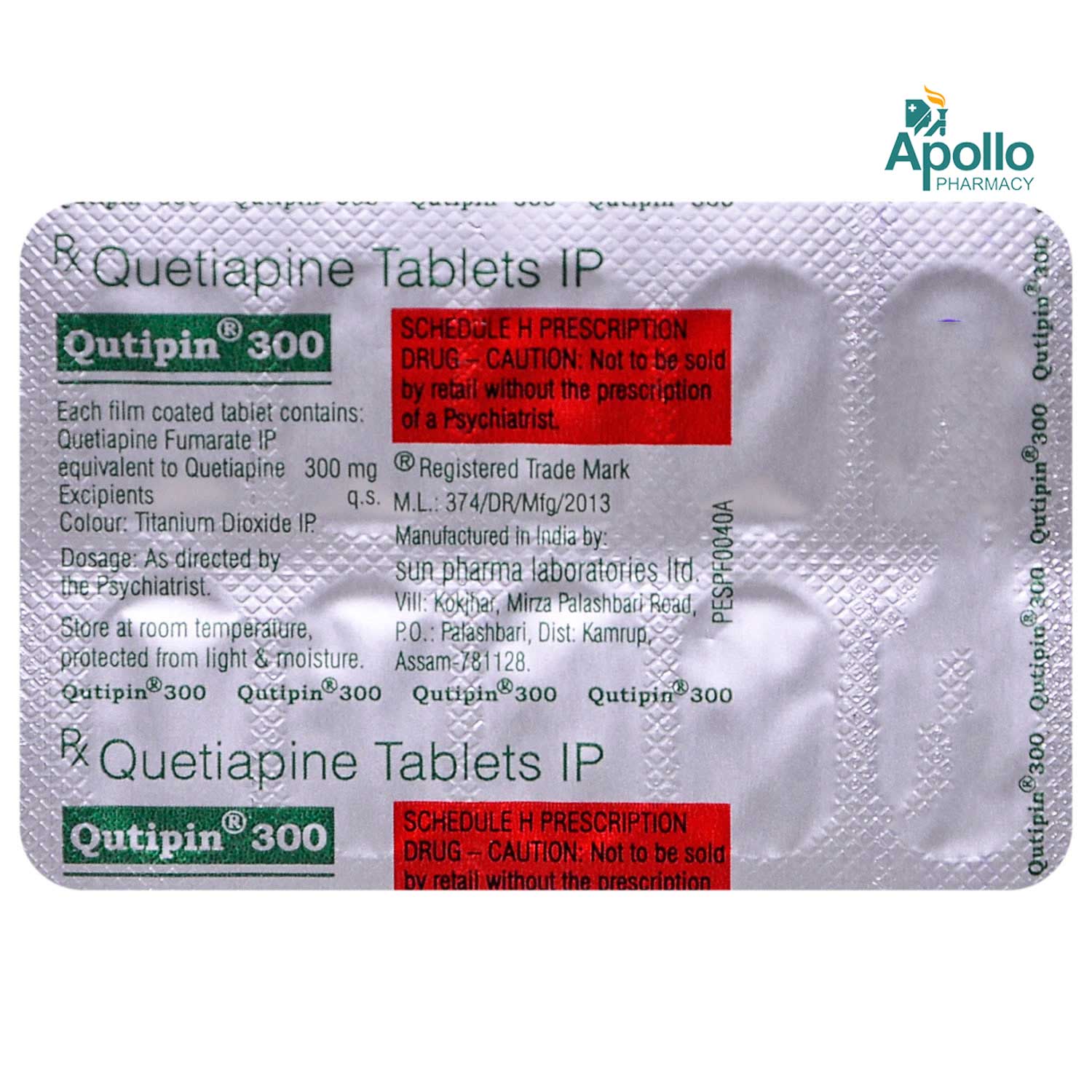Qutipin 300 Tablet 10's, Pack of 10 TABLETS Qutipin 300 Tablet 10's, Pack of 10 TABLETS