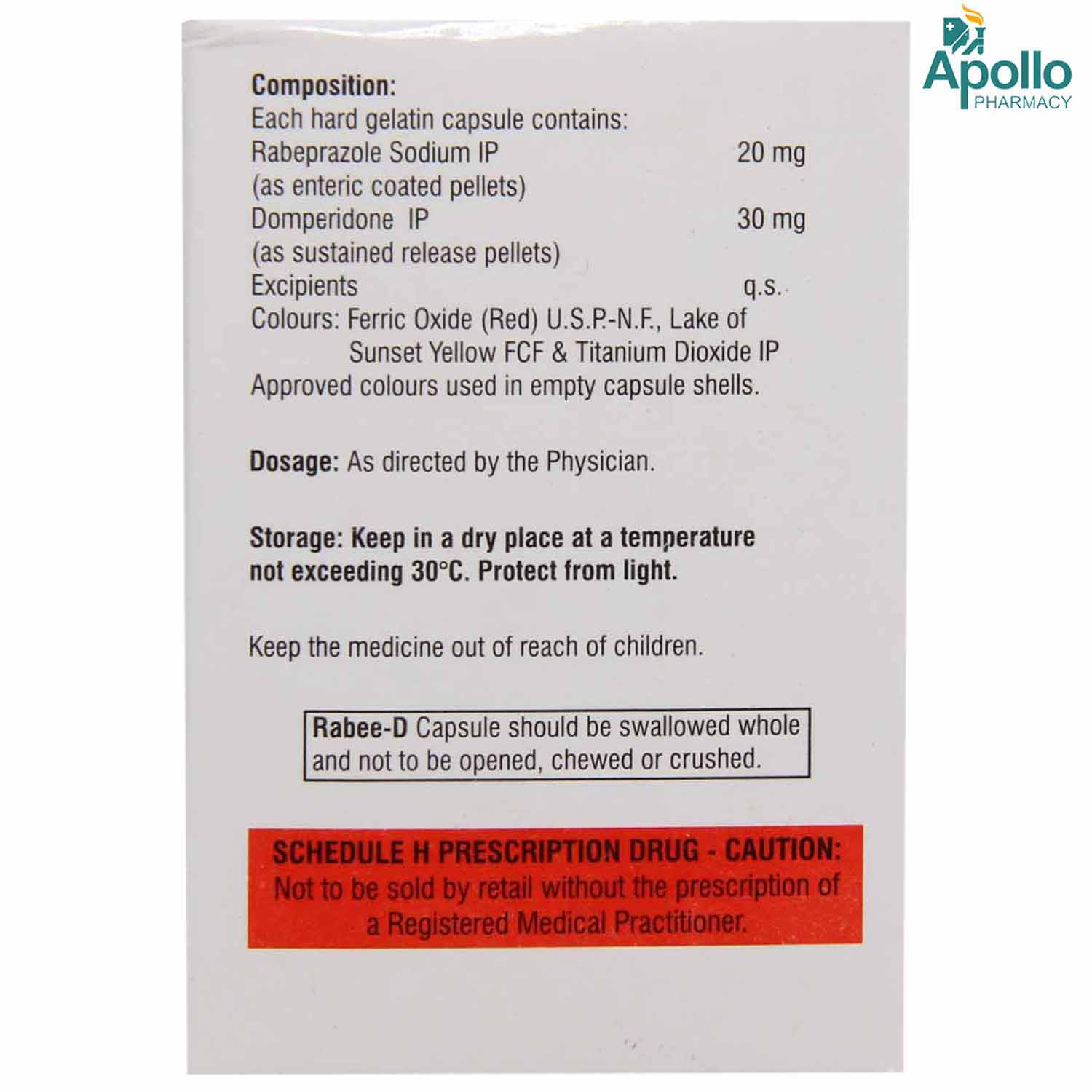 Rabee-D Capsule 10's, Pack of 10 Rabee-D Capsule 10's, Pack of 10