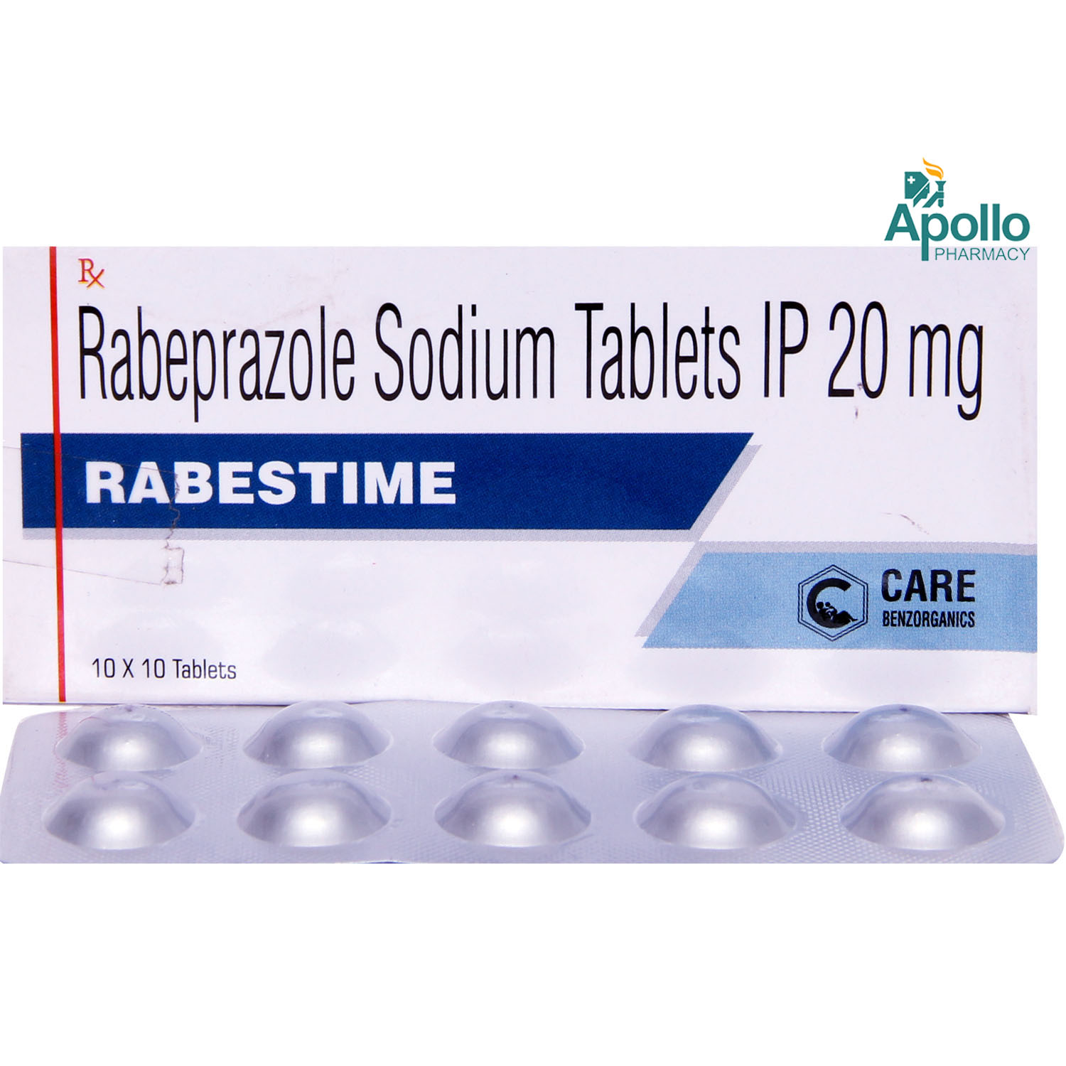 RABESTIME 20MG TABLET 10'S, Pack of 10 TABLETS RABESTIME 20MG TABLET 10'S, Pack of 10 TABLETS