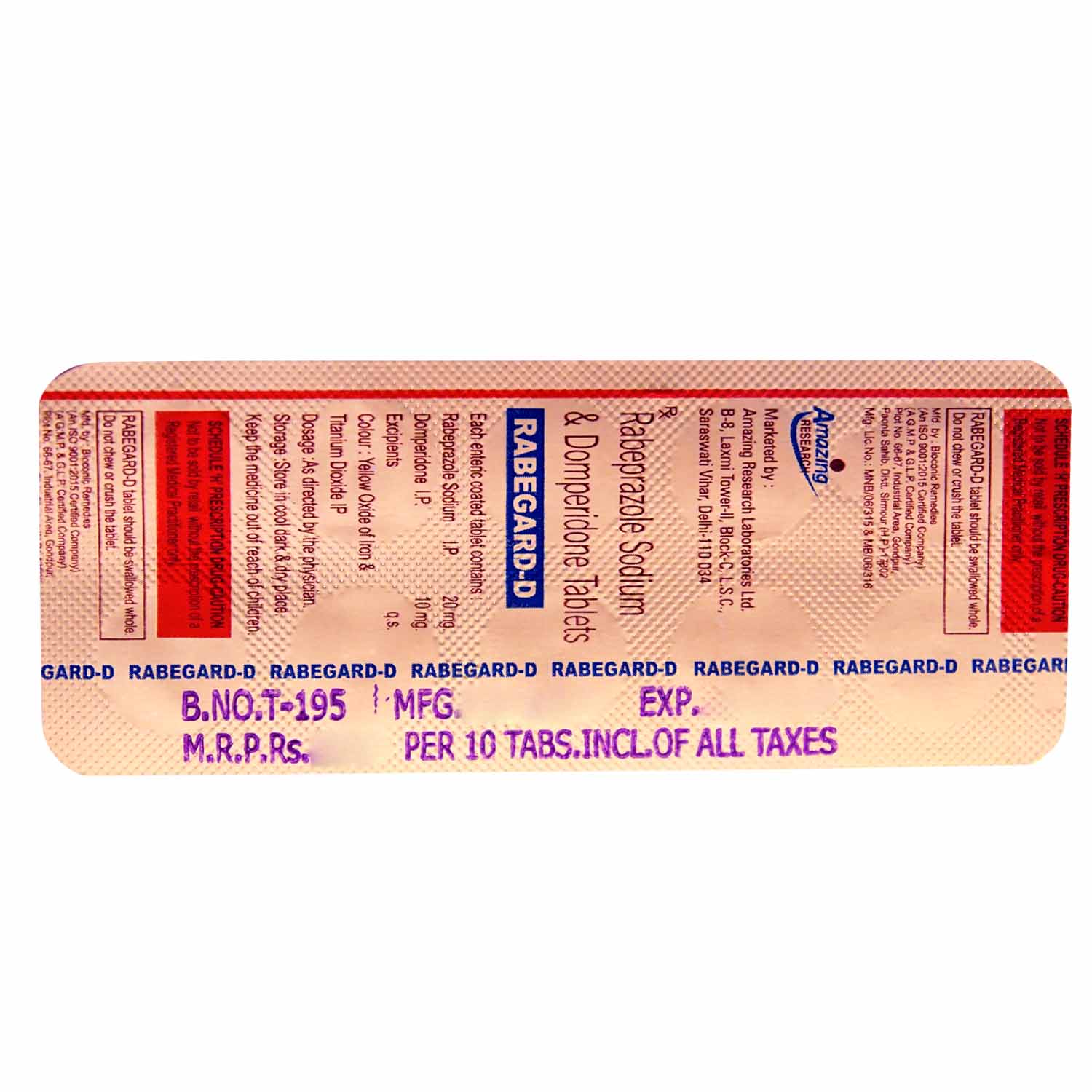 Rabegard D Tablet 10's, Pack of 10 Rabegard D Tablet 10's, Pack of 10