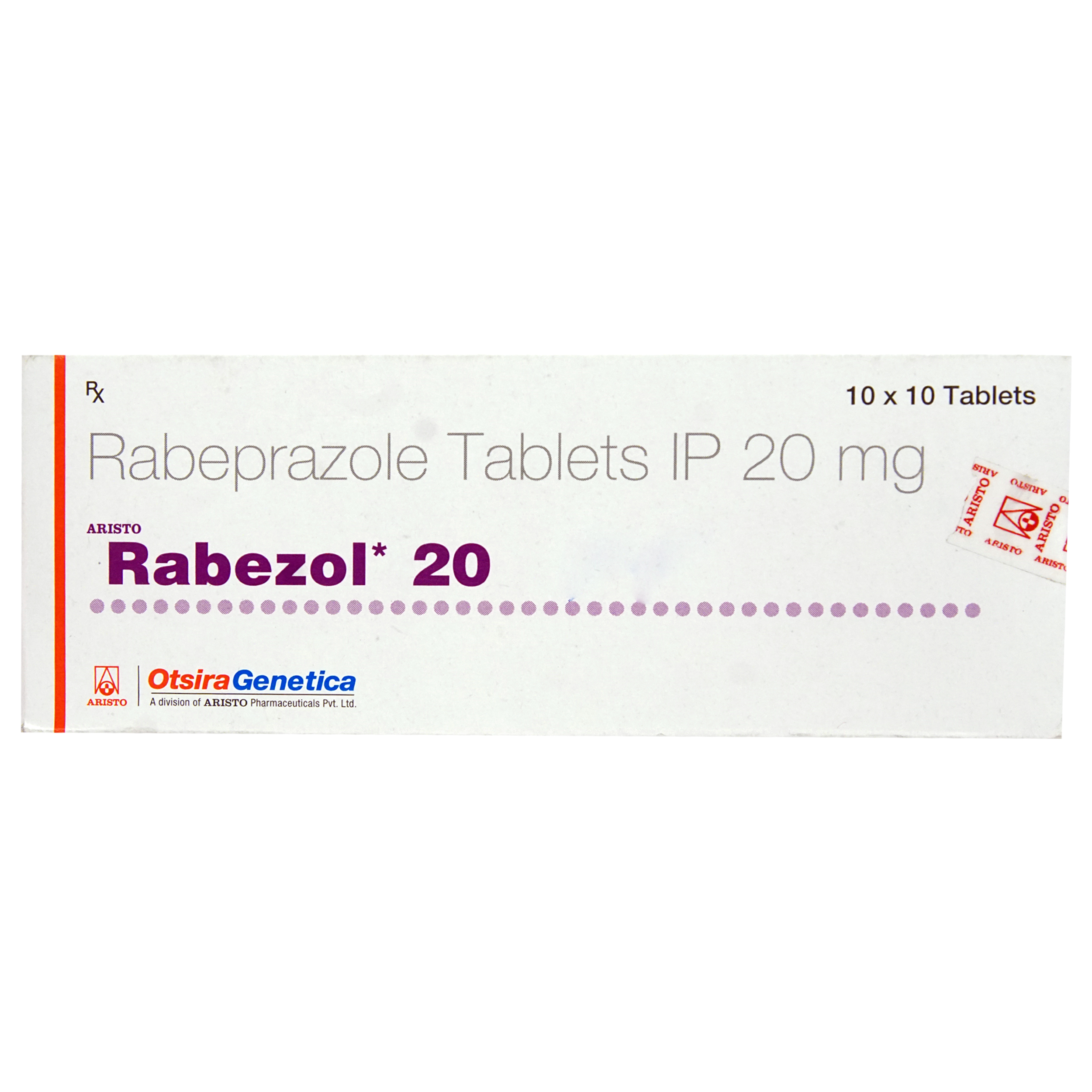 Rabezol 20 Tablet 10's, Pack of 10 TABLETS Rabezol 20 Tablet 10's, Pack of 10 TABLETS