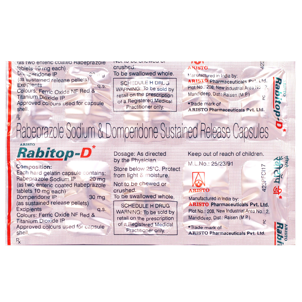 Rabitop-D Capsule 10's, Pack of 10 Rabitop-D Capsule 10's, Pack of 10