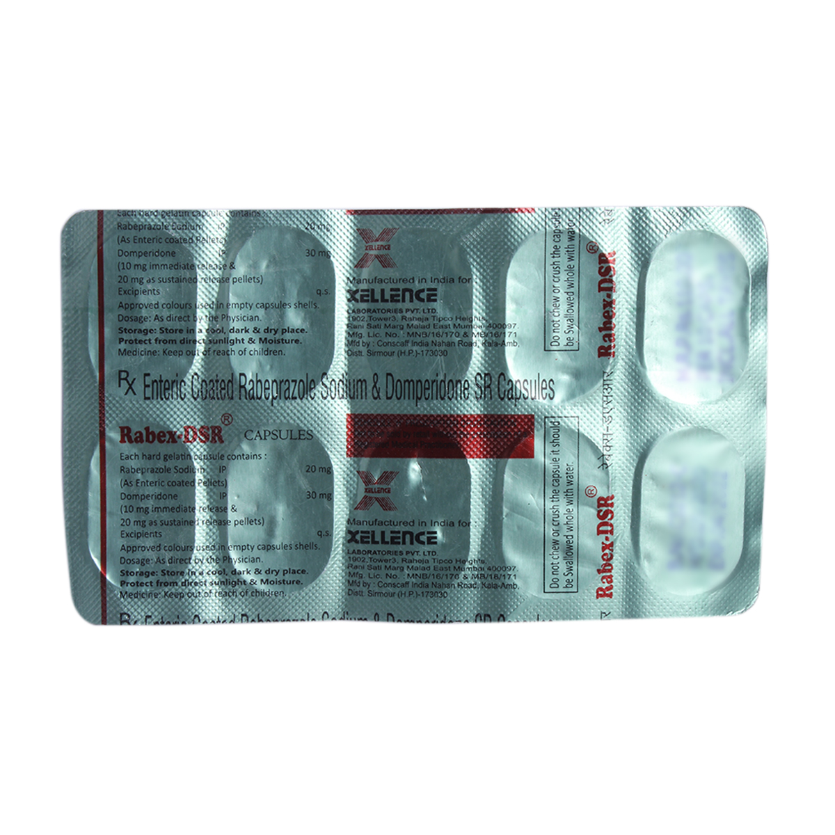 Rabex-DSR Capsule 10's, Pack of 10 Rabex-DSR Capsule 10's, Pack of 10