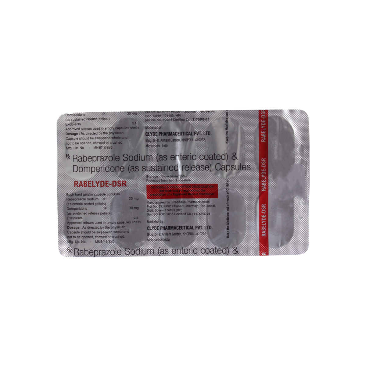 Rabelyde-DSR Capsule 10's, Pack of 10 Rabelyde-DSR Capsule 10's, Pack of 10