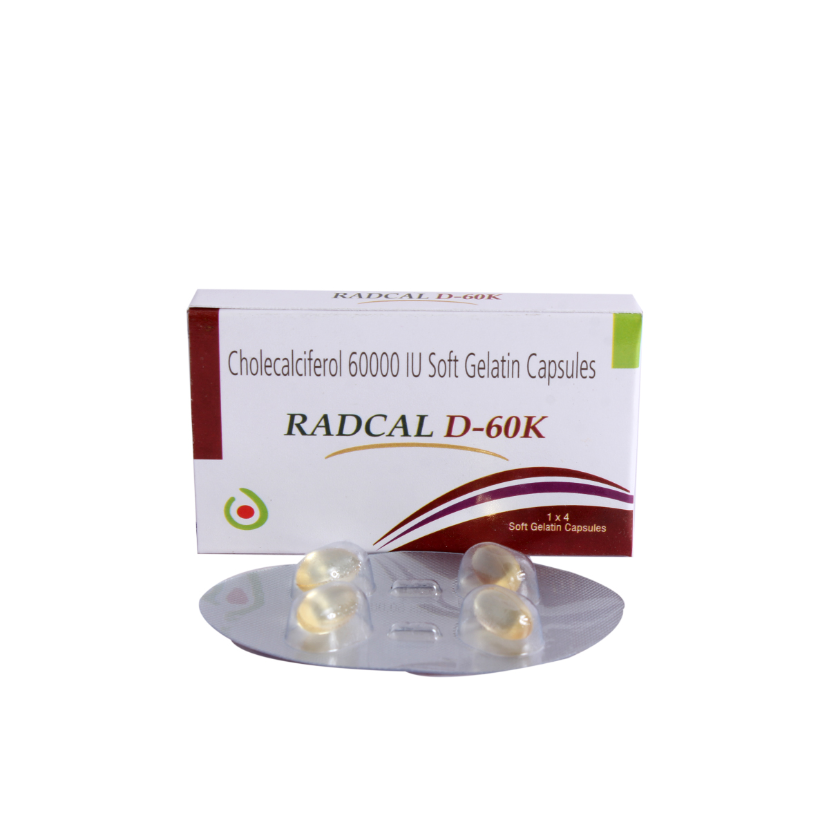 Radcal-D 60K Softgel Capsule 4's, Pack of 4 Radcal-D 60K Softgel Capsule 4's, Pack of 4