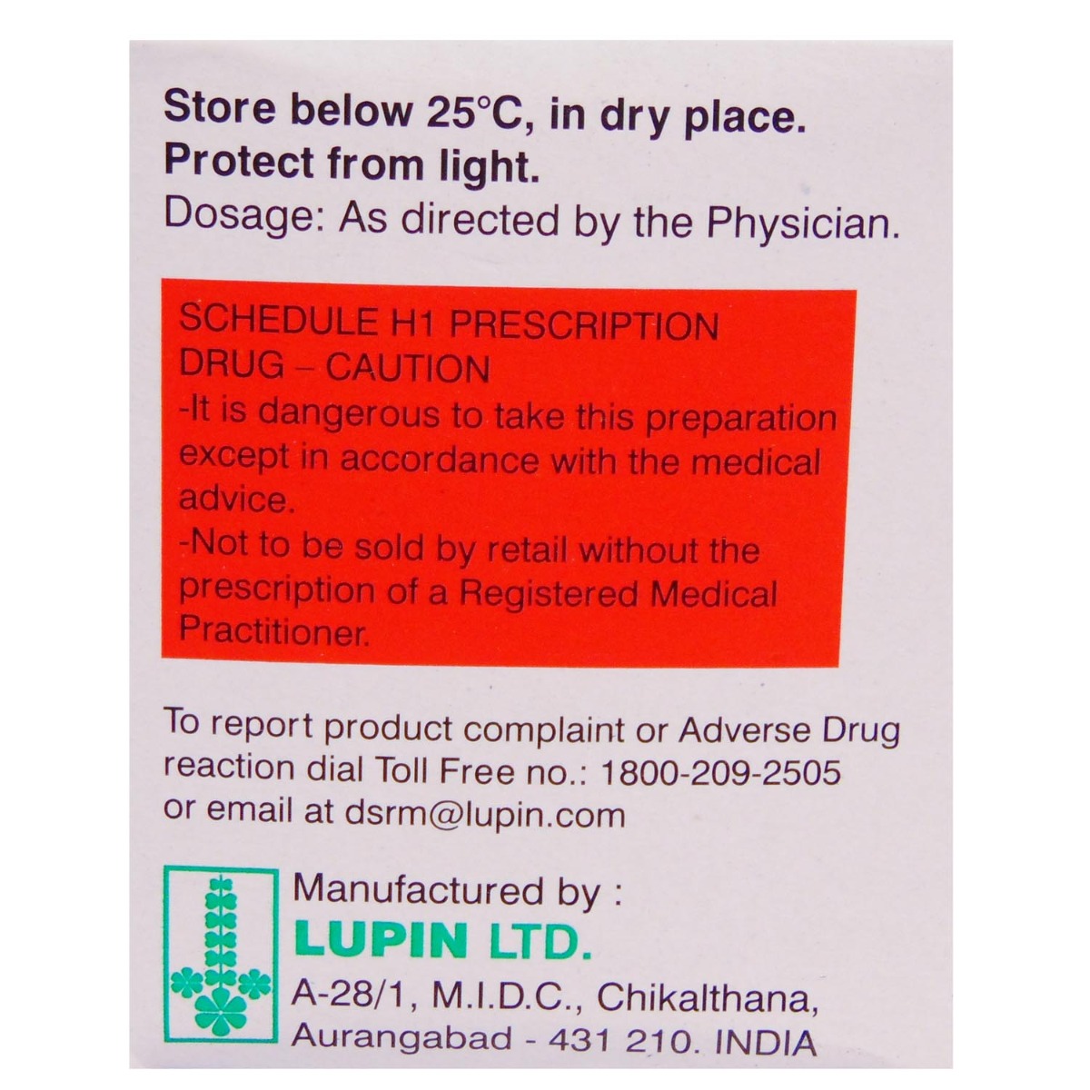 RCINEX R CIN + INH 450MG CAPSULE, Pack of 10 RCINEX R CIN + INH 450MG CAPSULE, Pack of 10