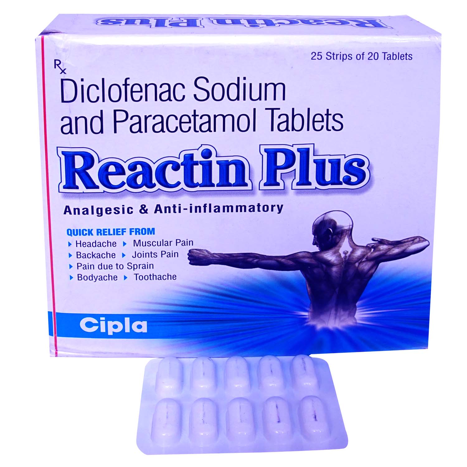 Reactin Plus Tablet 10's, Pack of 10 TABLETS Reactin Plus Tablet 10's, Pack of 10 TABLETS