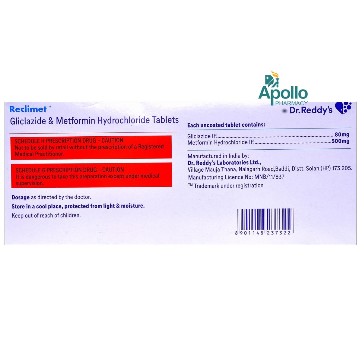 Reclimet Tablet 14's, Pack of 14 TABLETS Reclimet Tablet 14's, Pack of 14 TABLETS