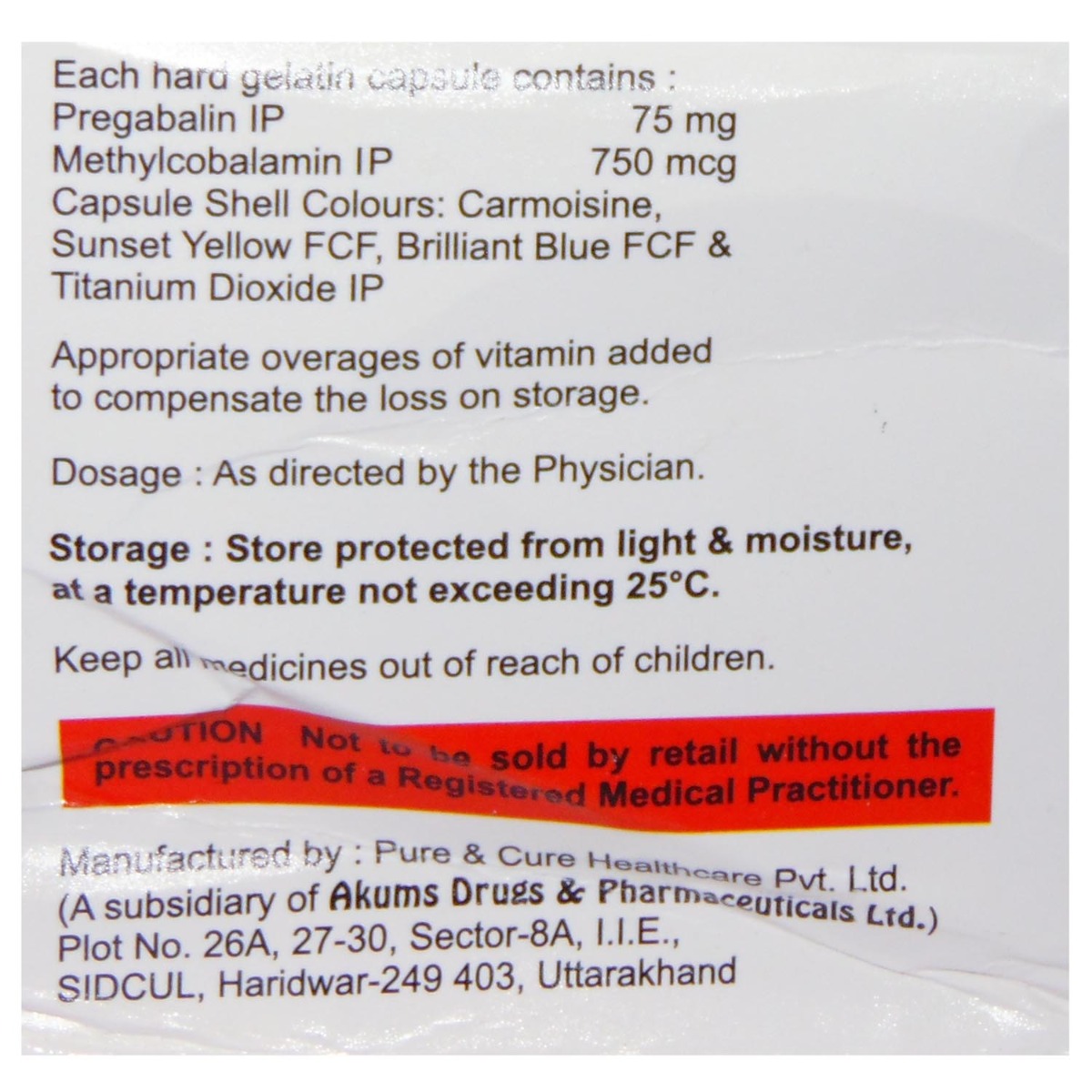 Reconerve PG Capsule 10's, Pack of 10 Reconerve PG Capsule 10's, Pack of 10